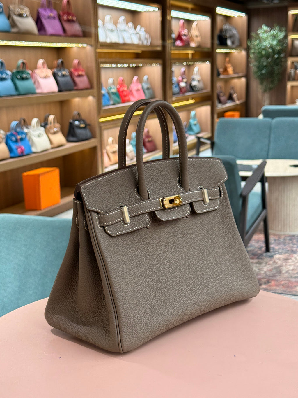 Hermes | Birkin (25) – Togo – Etoupe – Gold Hardware