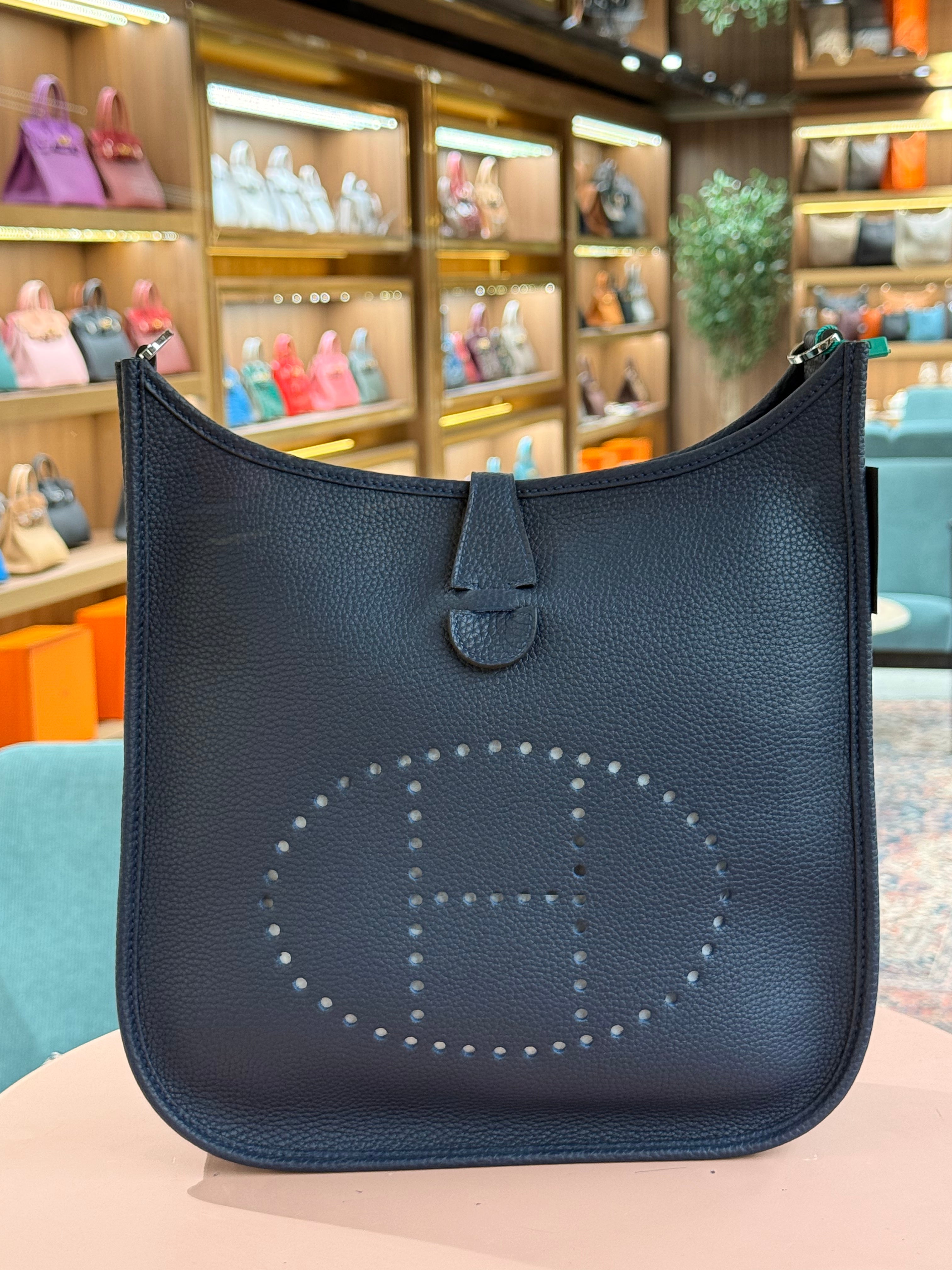 Hermes | Evelyne (Large) – Epsom – Black – Palladium Hardware