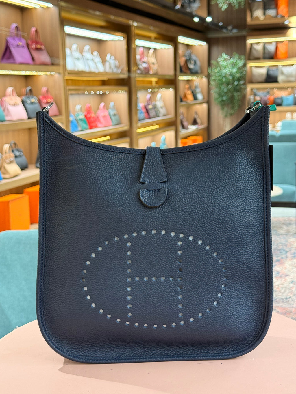 Hermes | Evelyne (Large) – Epsom – Black – Palladium Hardware