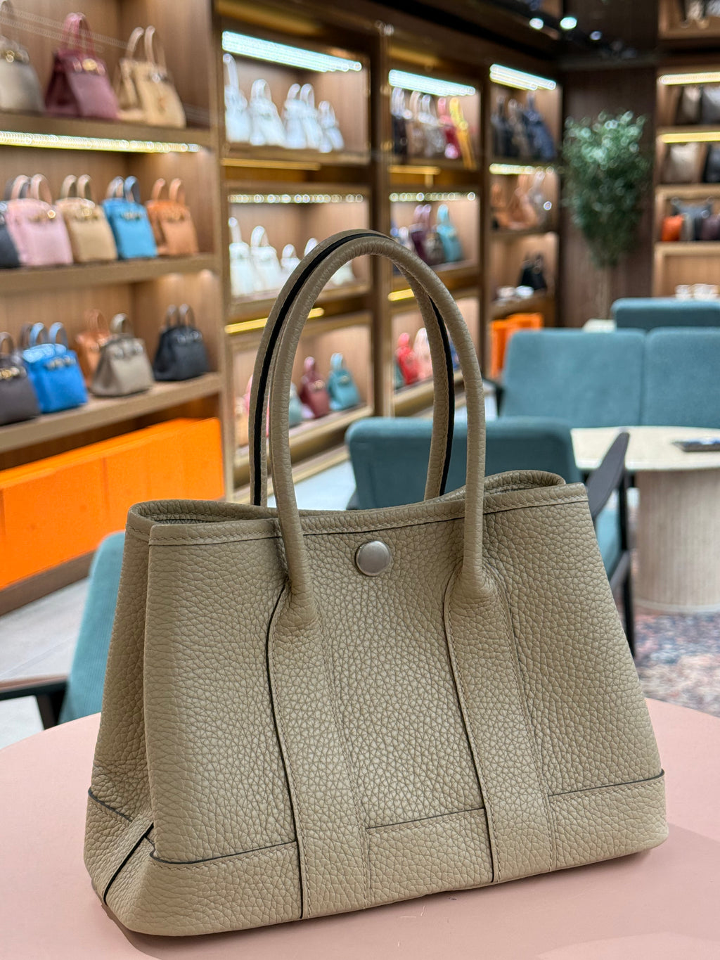 Hermes | Garden Party (23) – Togo – Etoupe – Palladium Hardware