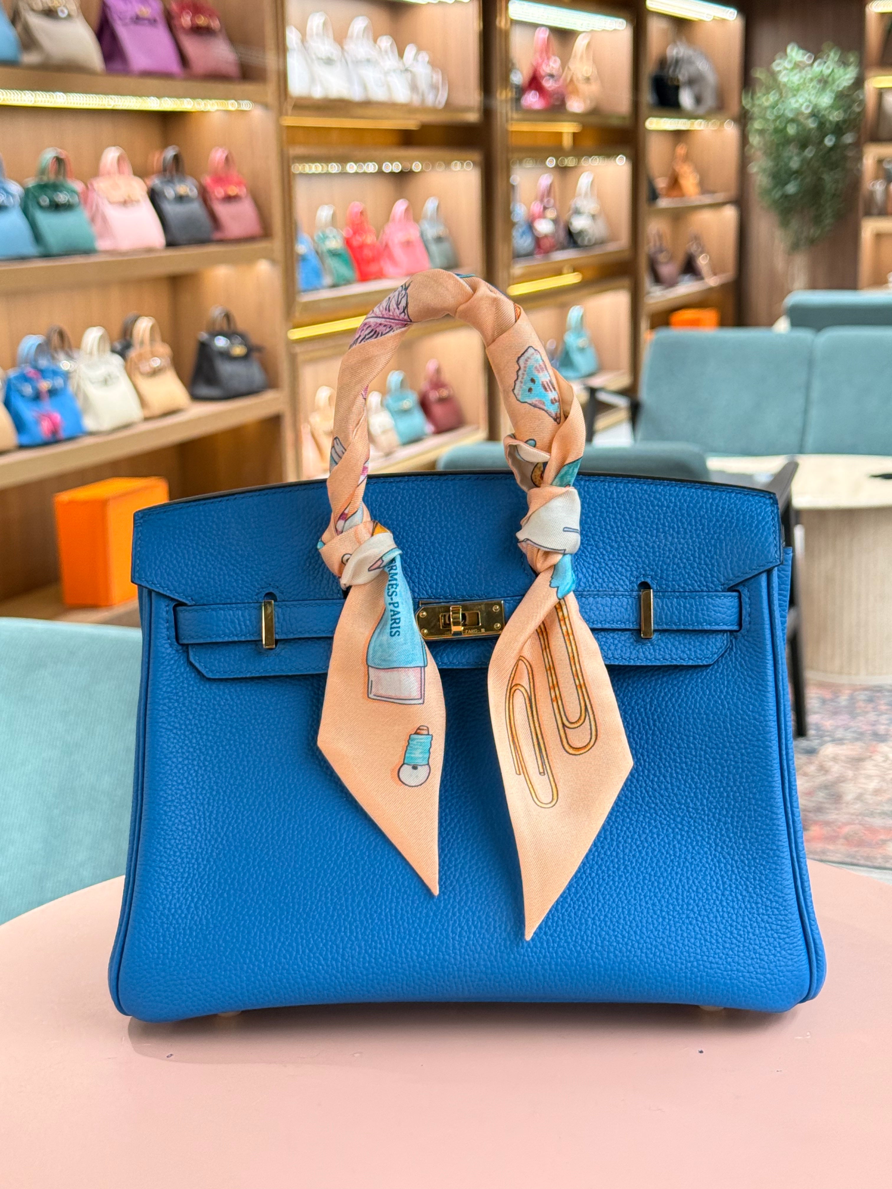 Hermes | Birkin (25) – Togo – Bleu Electrique – Gold Hardware