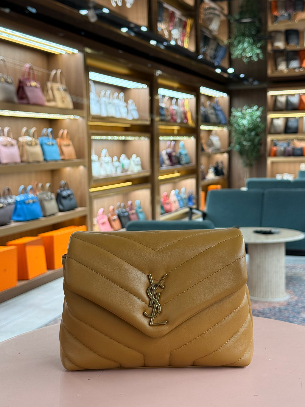 YSL | Lou Lou Toy – Leather – Caramel – Gold Hardware