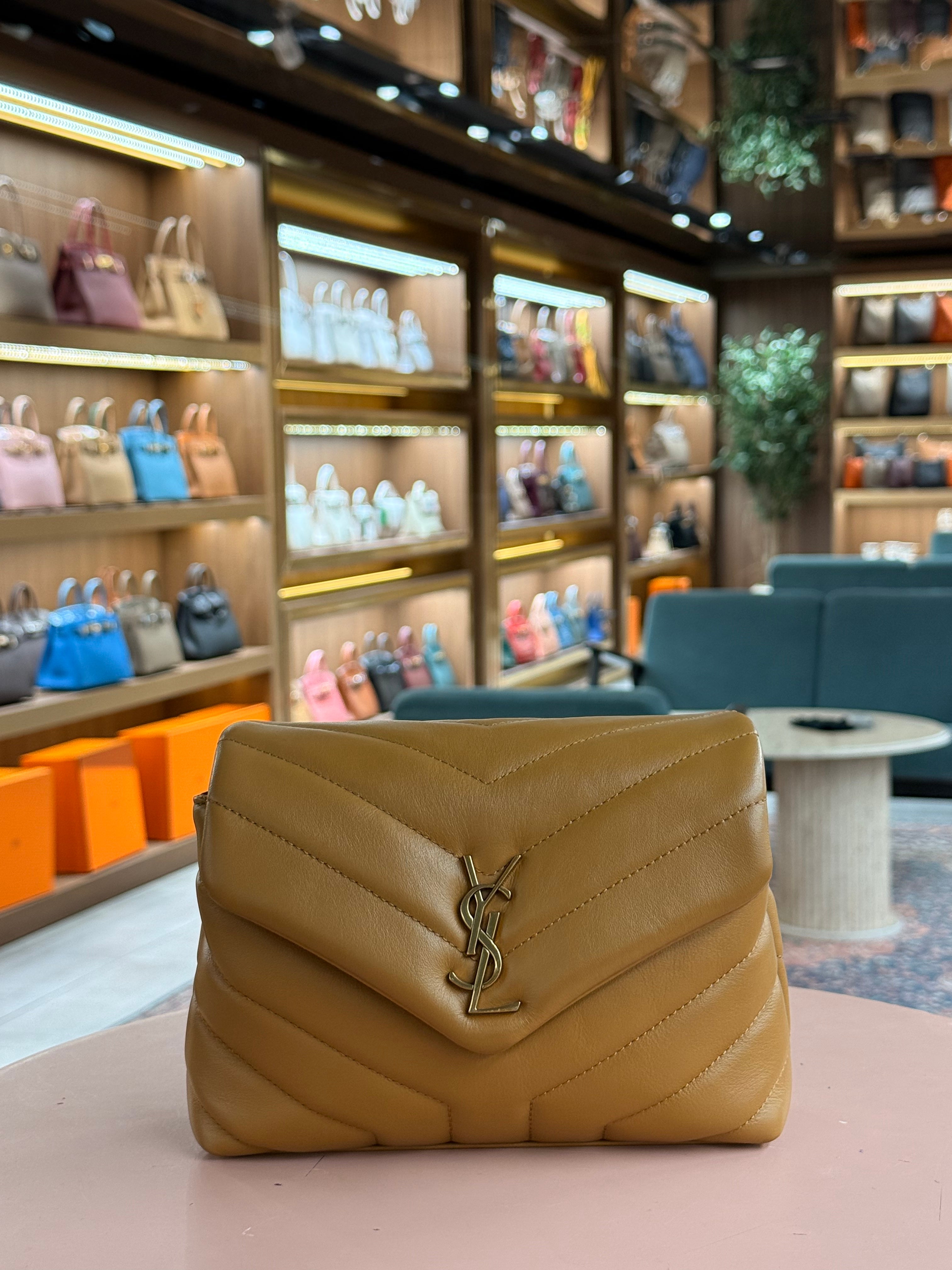 YSL | Lou Lou Toy – Leather – Caramel – Gold Hardware