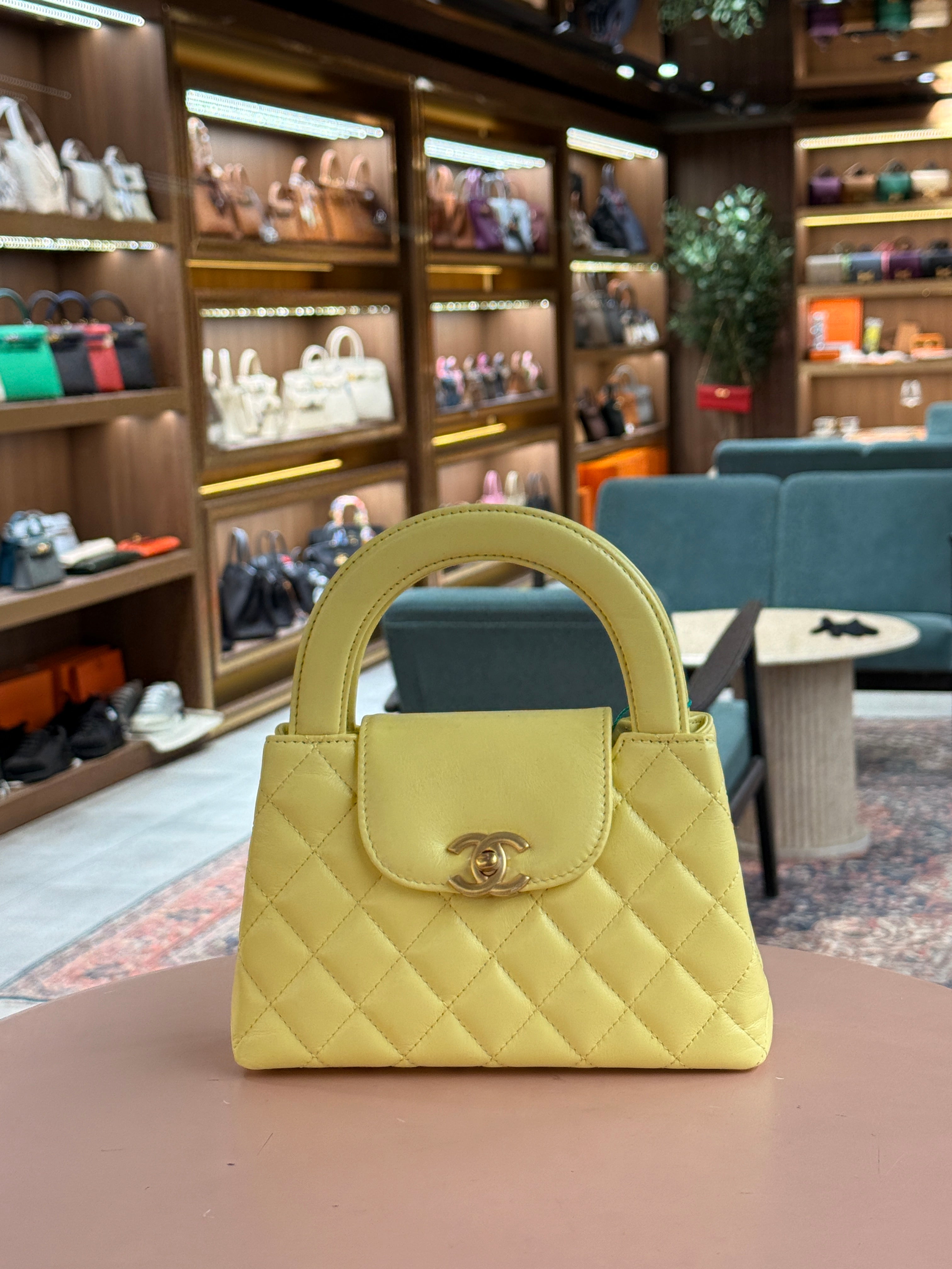 Chanel | Mini Flap Bag (Mini) – Lambskin – Yellow – Gold Hardware