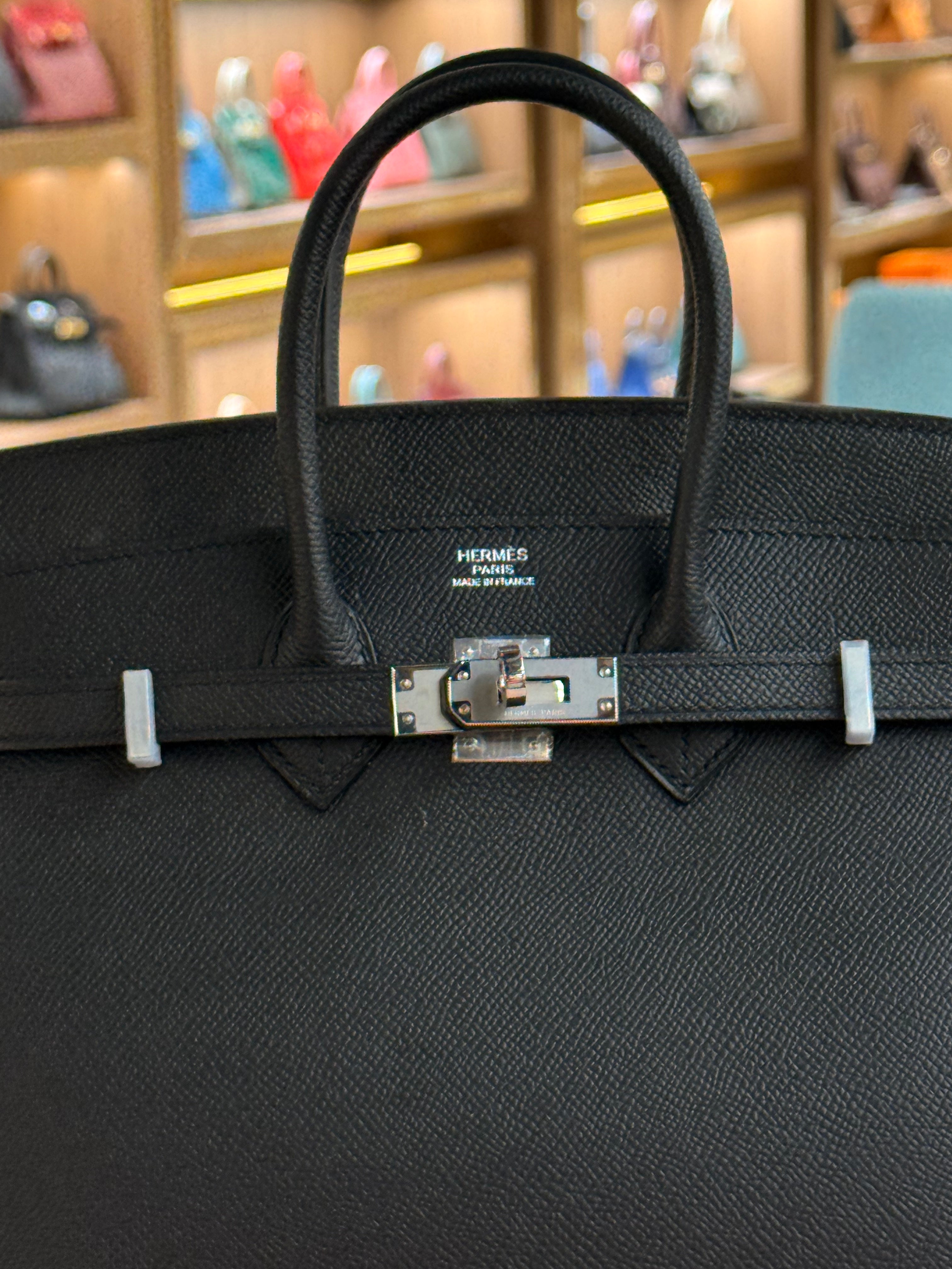 Hermes | Birkin (25) – Epsom – Black – Palladium Hardware