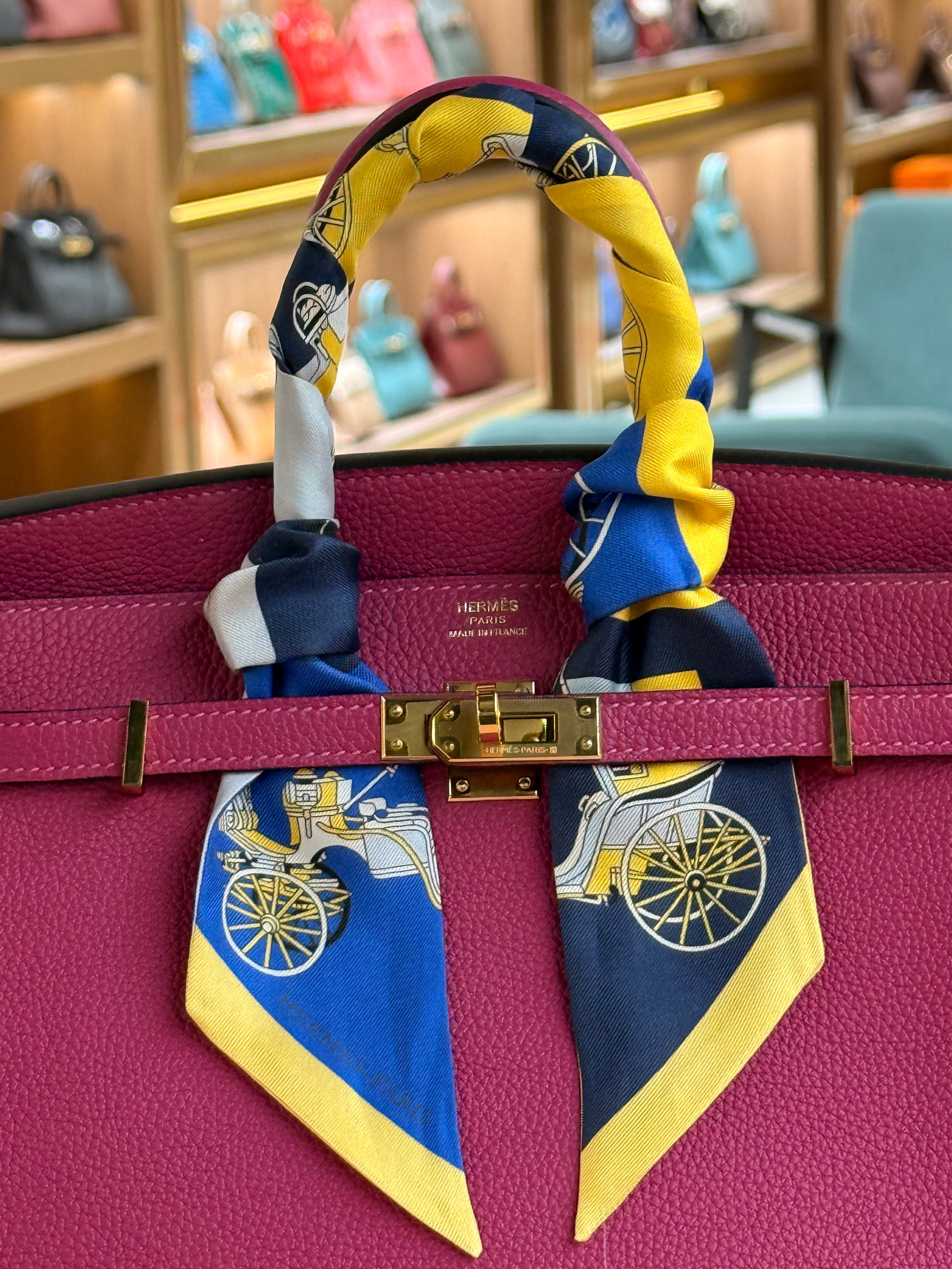 Hermes | Birkin (25) – Togo – Fuchsia – Gold Hardware