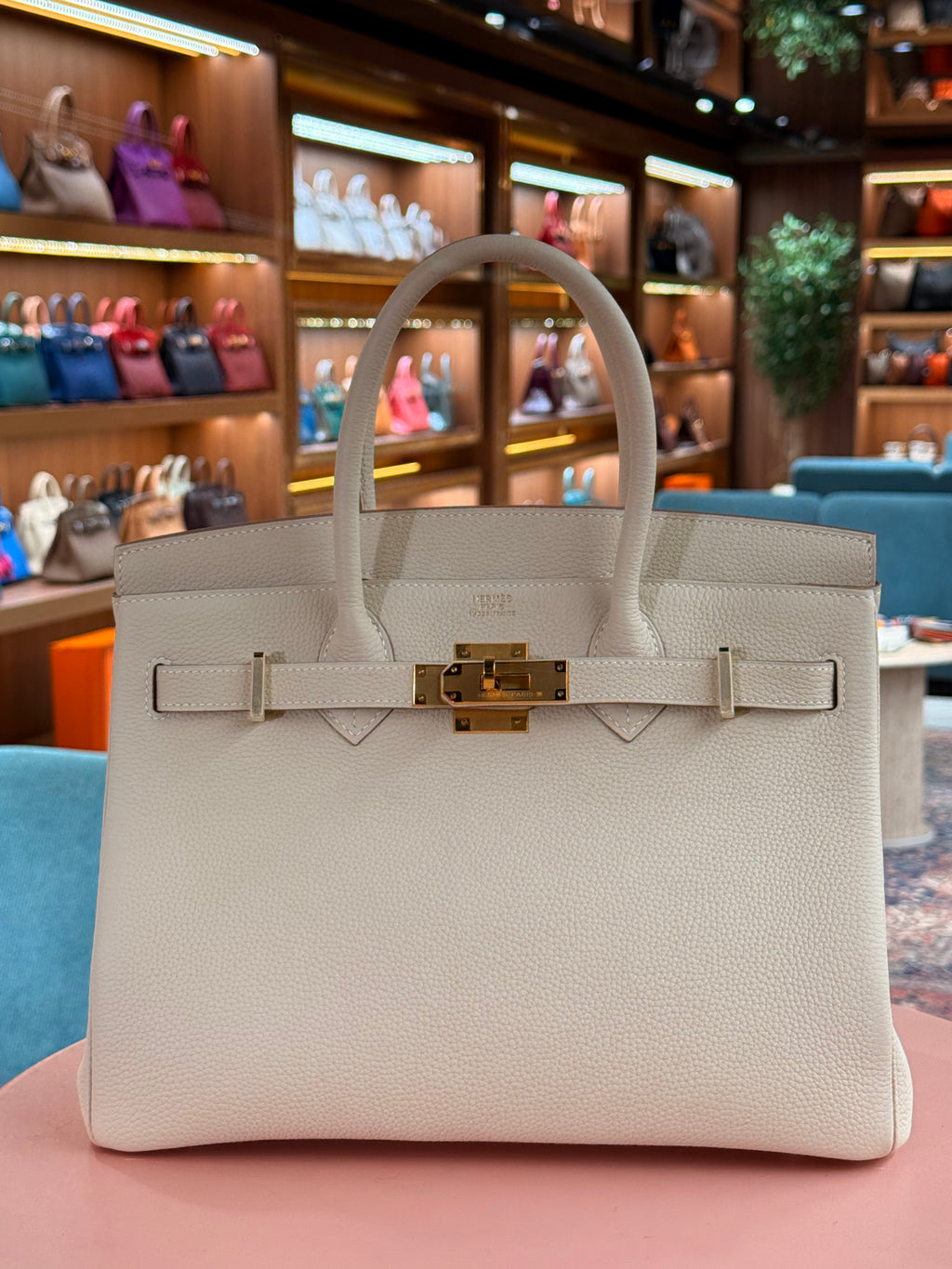 Hermes | Birkin (30) – Togo – Blanc – Gold Hardware