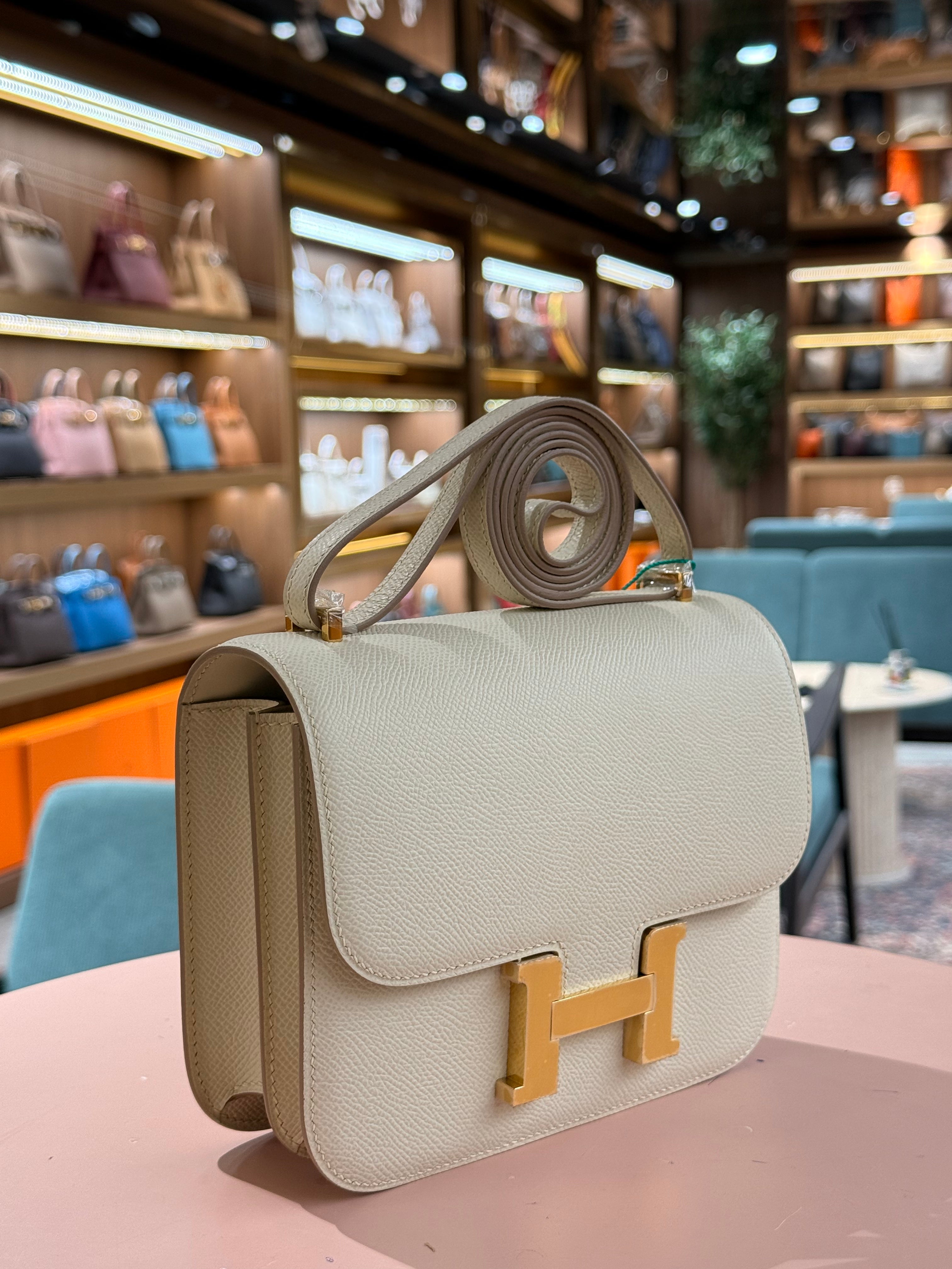 Hermes | Constance (18) – Epsom – Cream – Gold Hardware