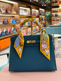 Hermes | Kelly (25) – Epsom – Bleu Jean – Gold Hardware