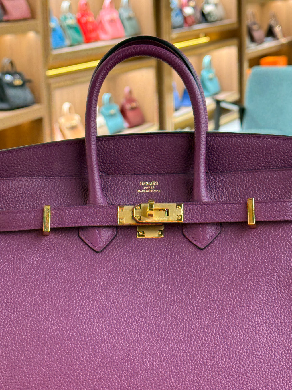 Hermes | Birkin (25) – Togo – Violet – Gold Hardware