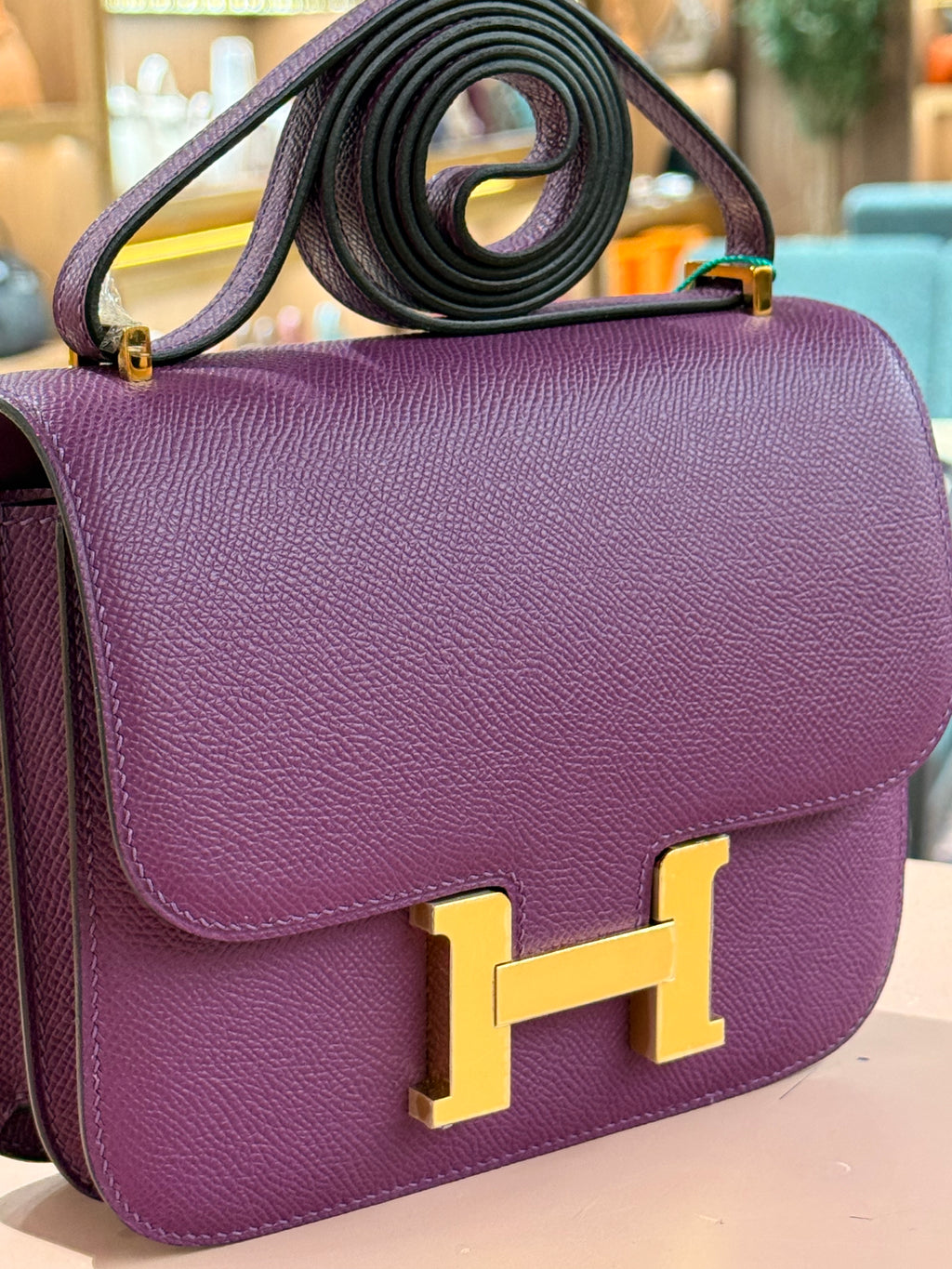 Hermes | Constance (18) – Epsom – Violet – Gold Hardware