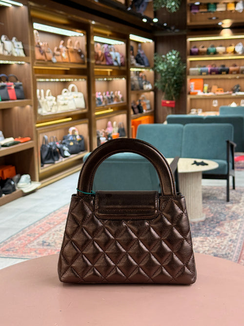 Chanel | Coco Handle Bag – Lambskin – Brown – Gold Hardware