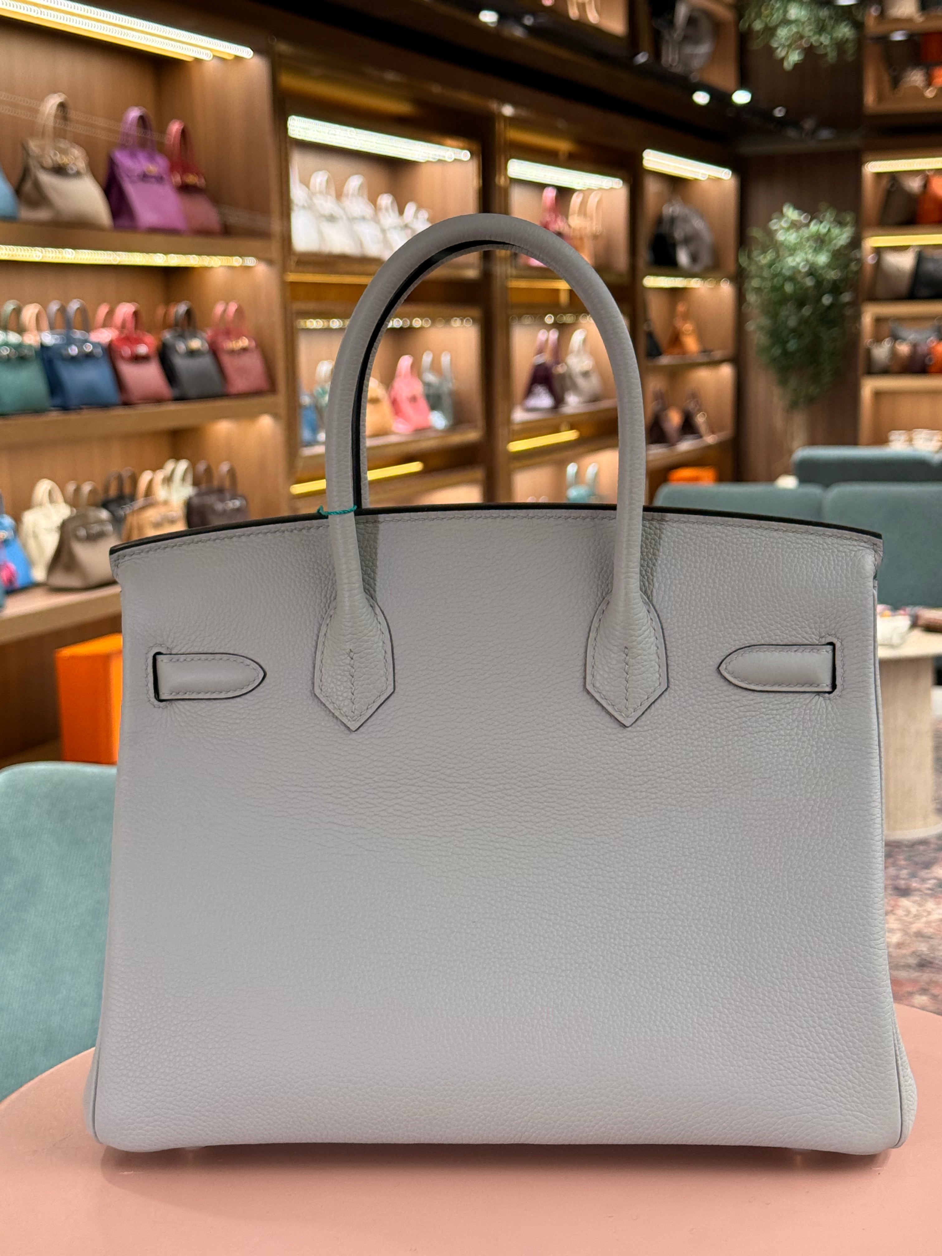 Hermes | Birkin (30) – Togo – Bleu Glacier – Gold Hardware