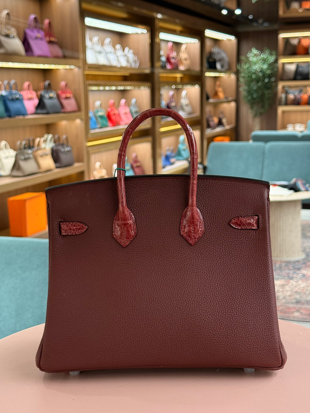 Hermes | Birkin Touch (25) – Togo – Rouge H – Palladium Hardware