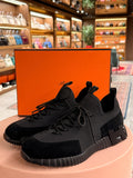 Hermes | Bouncing – Suede and Mesh – Black – Black Hardware