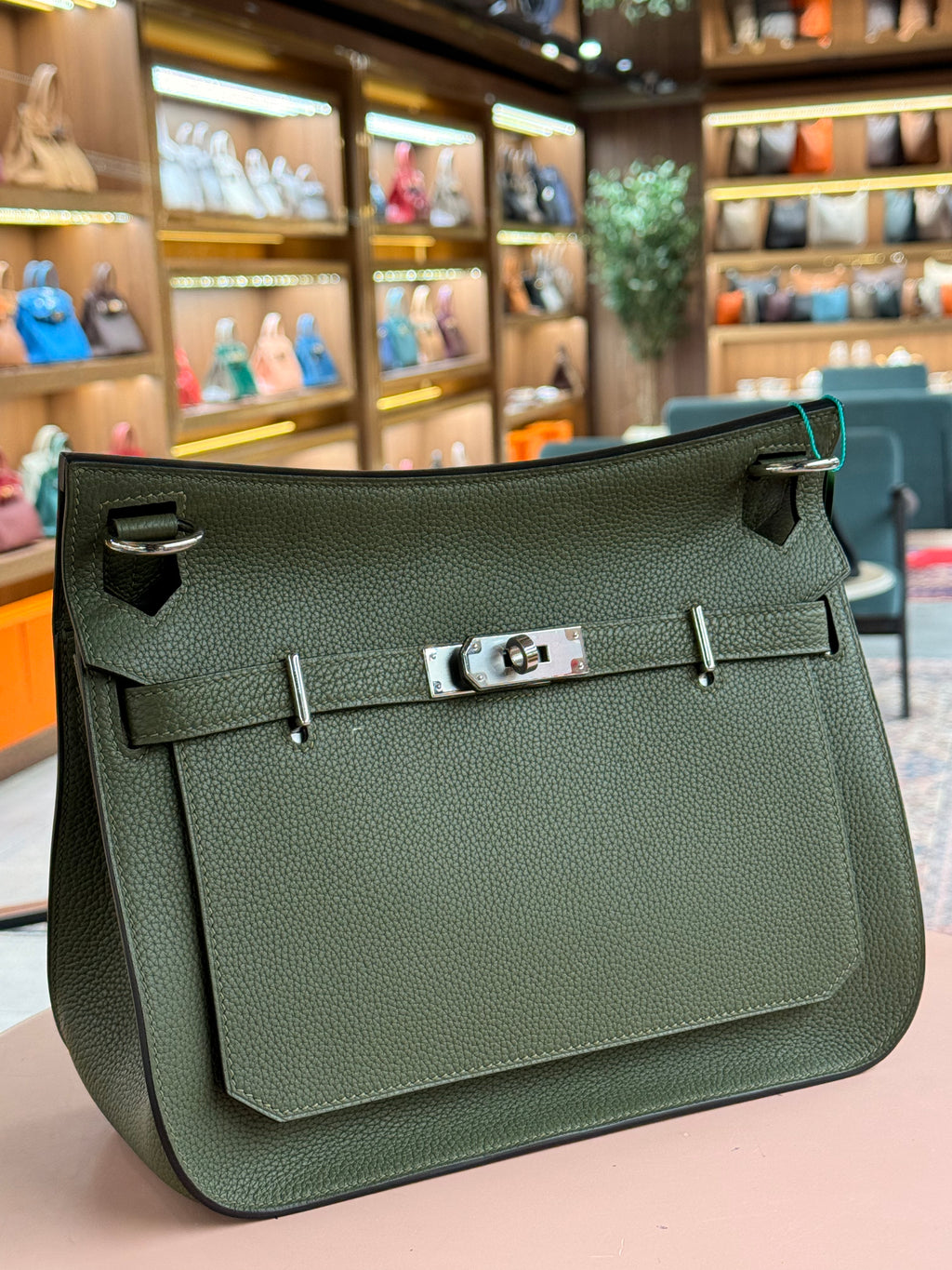 Hermes | Jypsiere (28) – Togo – Vert Cypress – Palladium Hardware