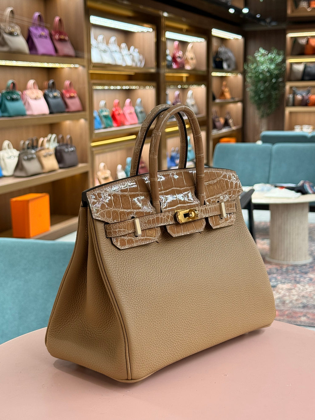 Hermes | Birkin Touch (25) – Togo – Gold – Gold Hardware