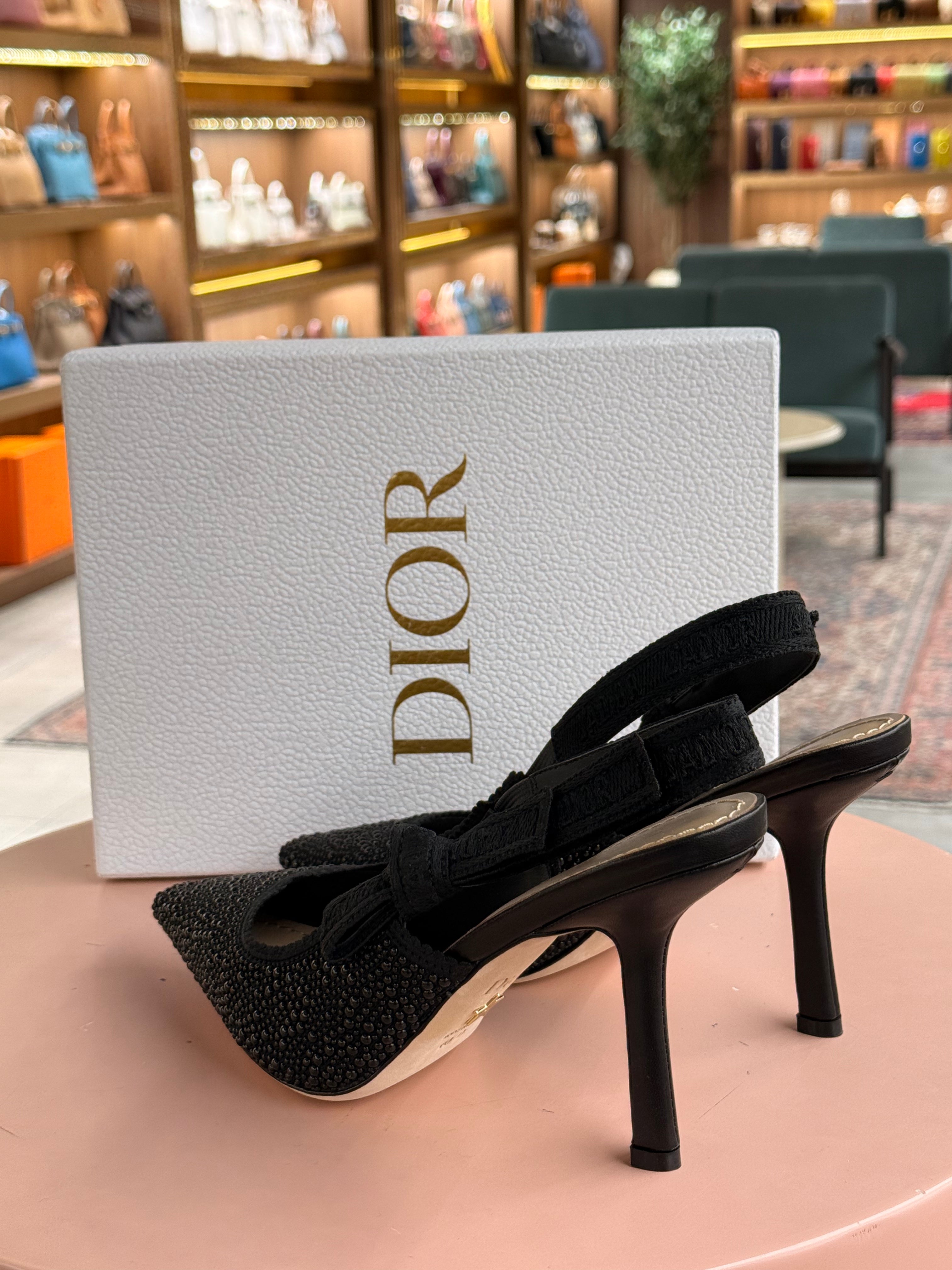 Dior | J'Adior Pump – Satin – Black – Silver Hardware