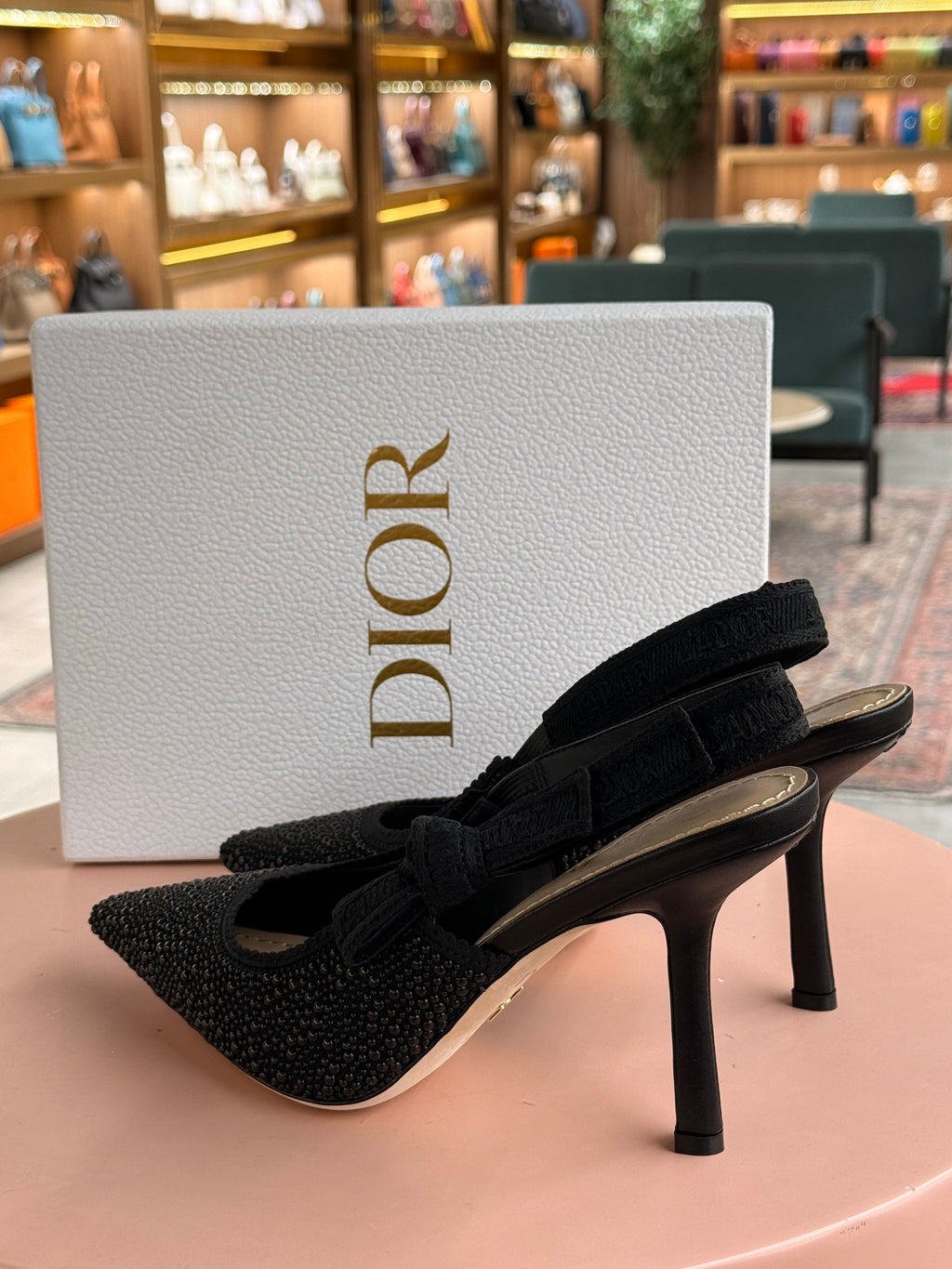 Dior | J'Adior Pump – Satin – Black – Silver Hardware