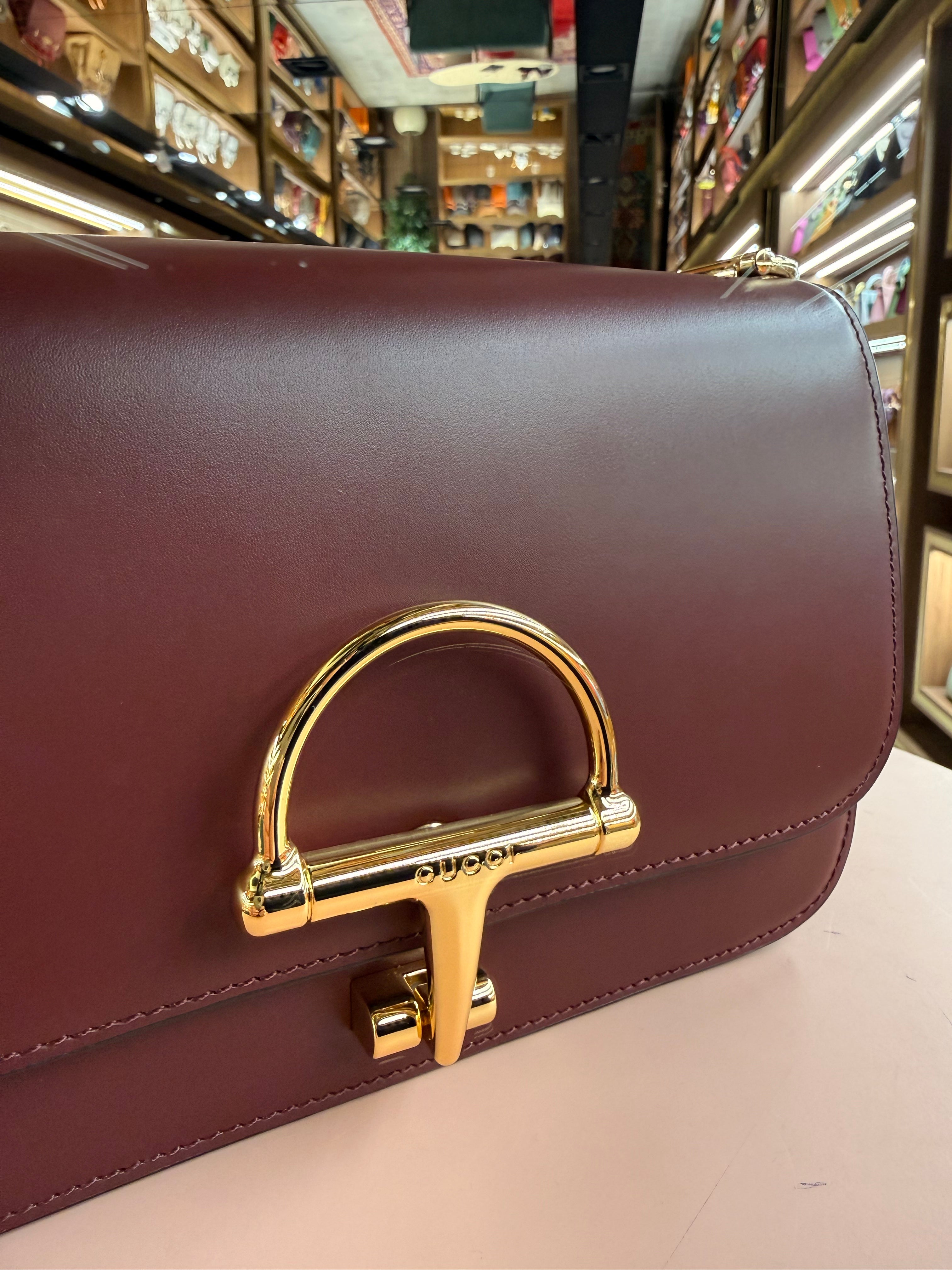 Gucci | Small Siena (Small) – Leather – Burgundy – Gold Hardware