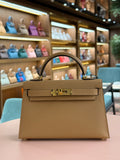 Hermes | Kelly (Mini) – Epsom – Gold – Gold Hardware