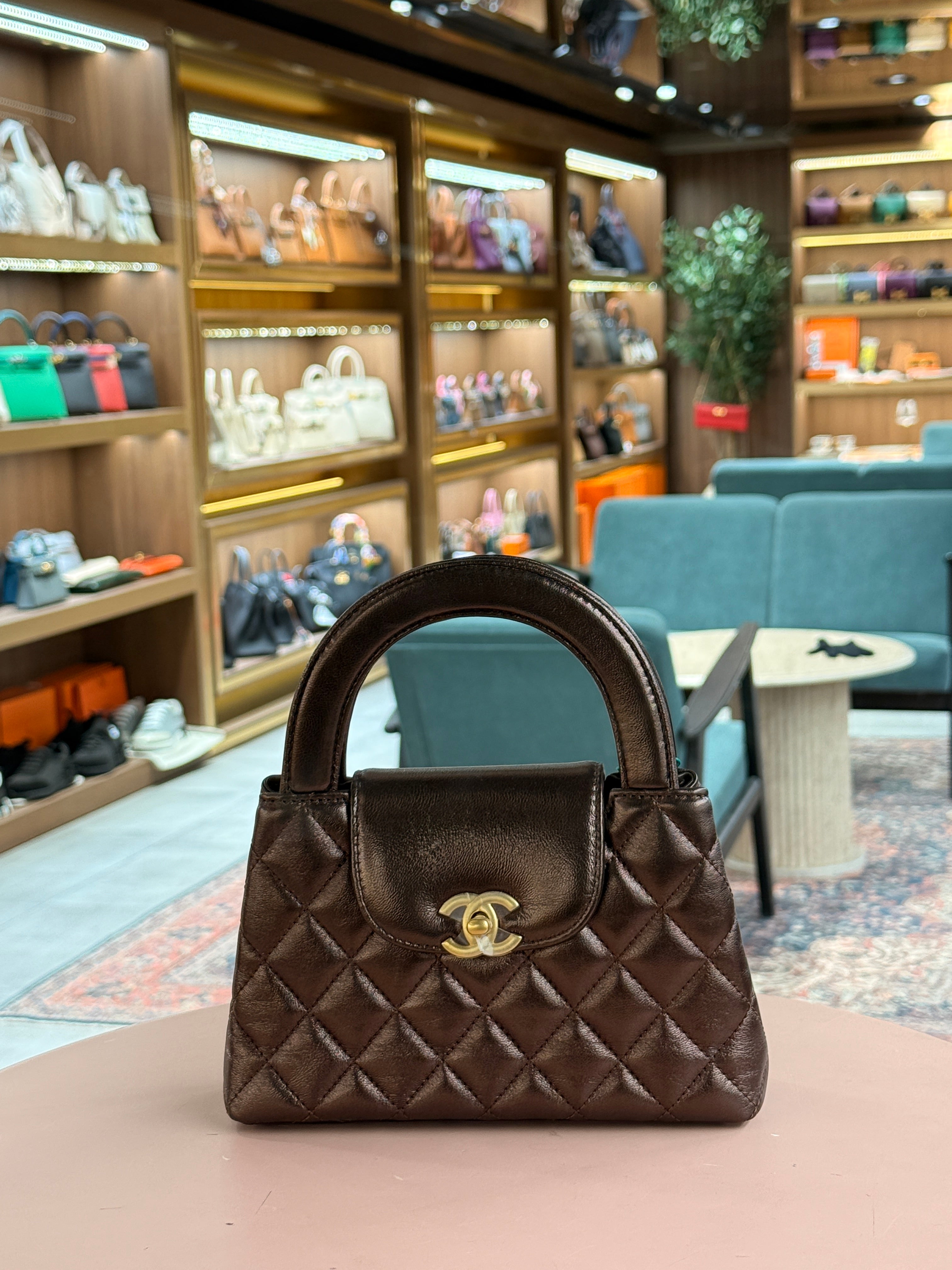 Chanel | Coco Handle Bag – Lambskin – Brown – Gold Hardware