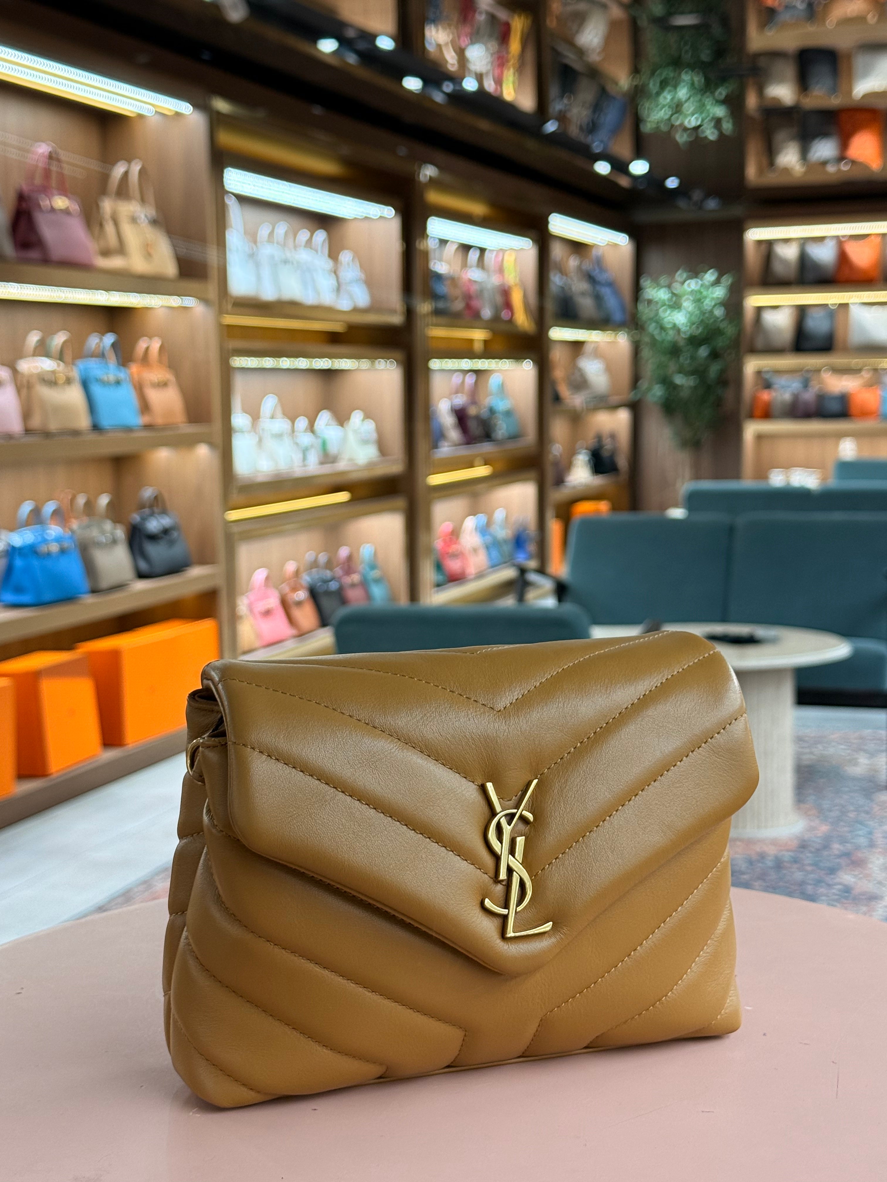 YSL | Lou Lou Toy – Leather – Caramel – Gold Hardware