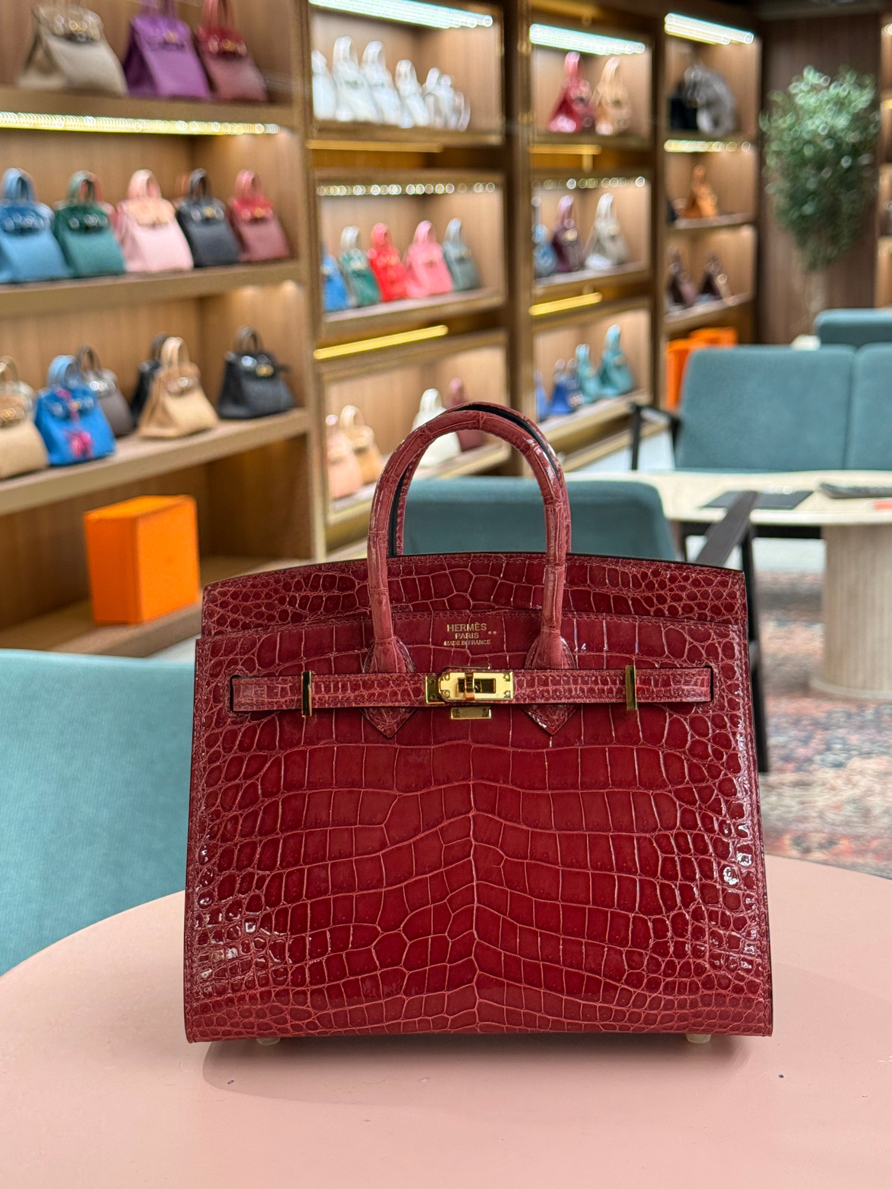 Hermes | Birkin (20) – Crocodile – Rouge H – Gold Hardware