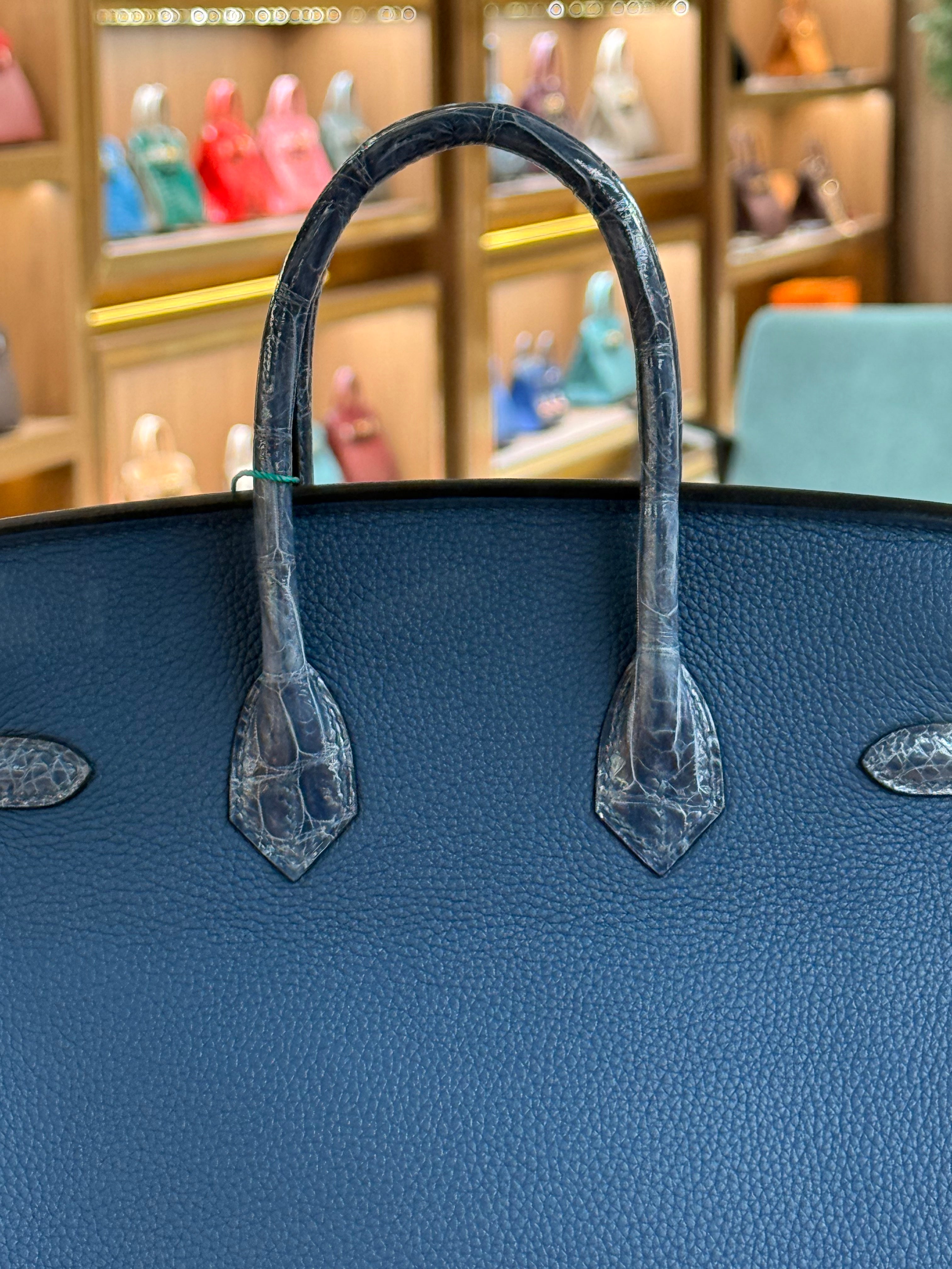 Hermes | Birkin Touch (25) – Togo – Bleu Nuit – Palladium Hardware