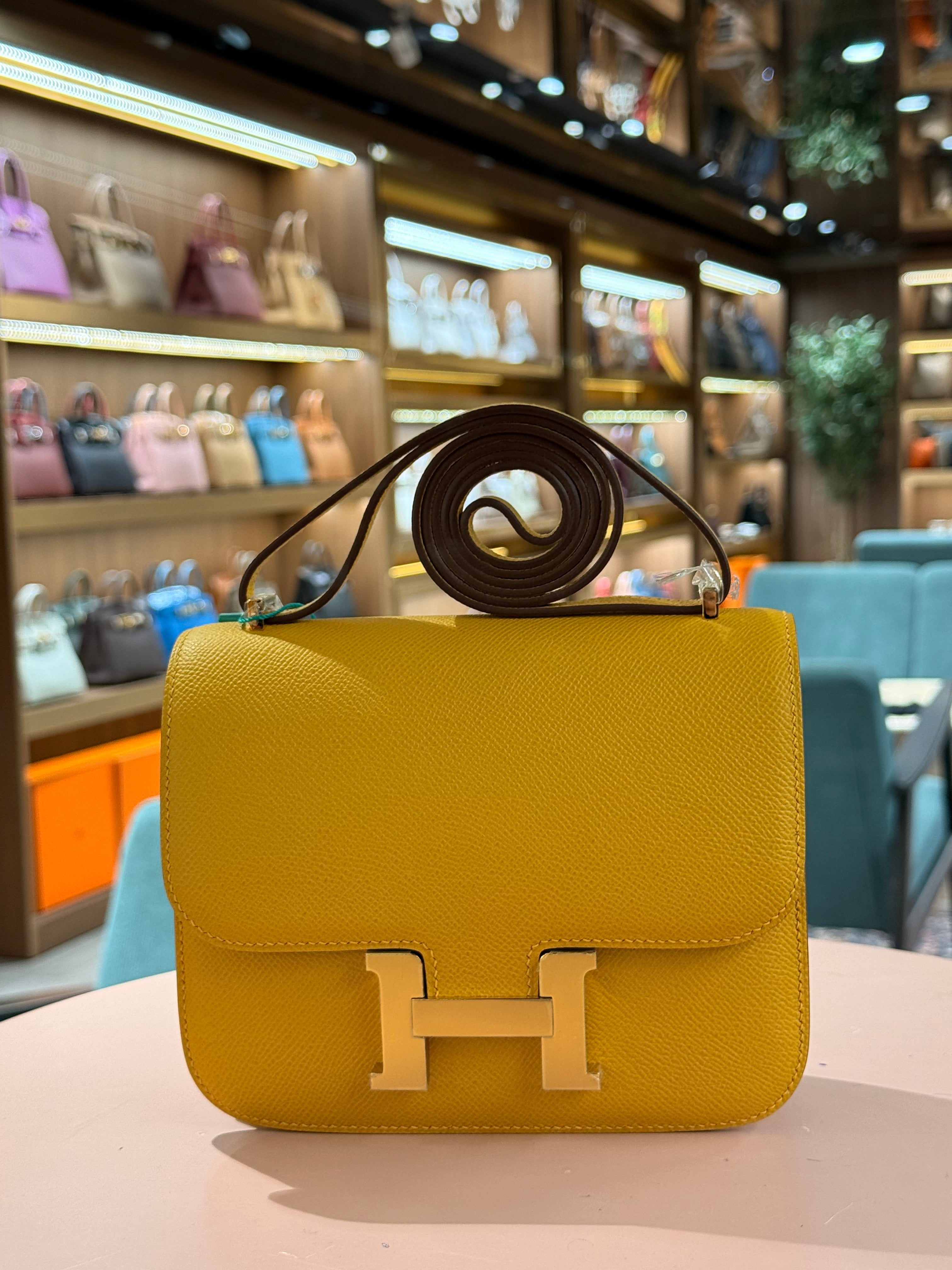 Hermes | Constance (18) – Epsom – Jaune – Gold Hardware