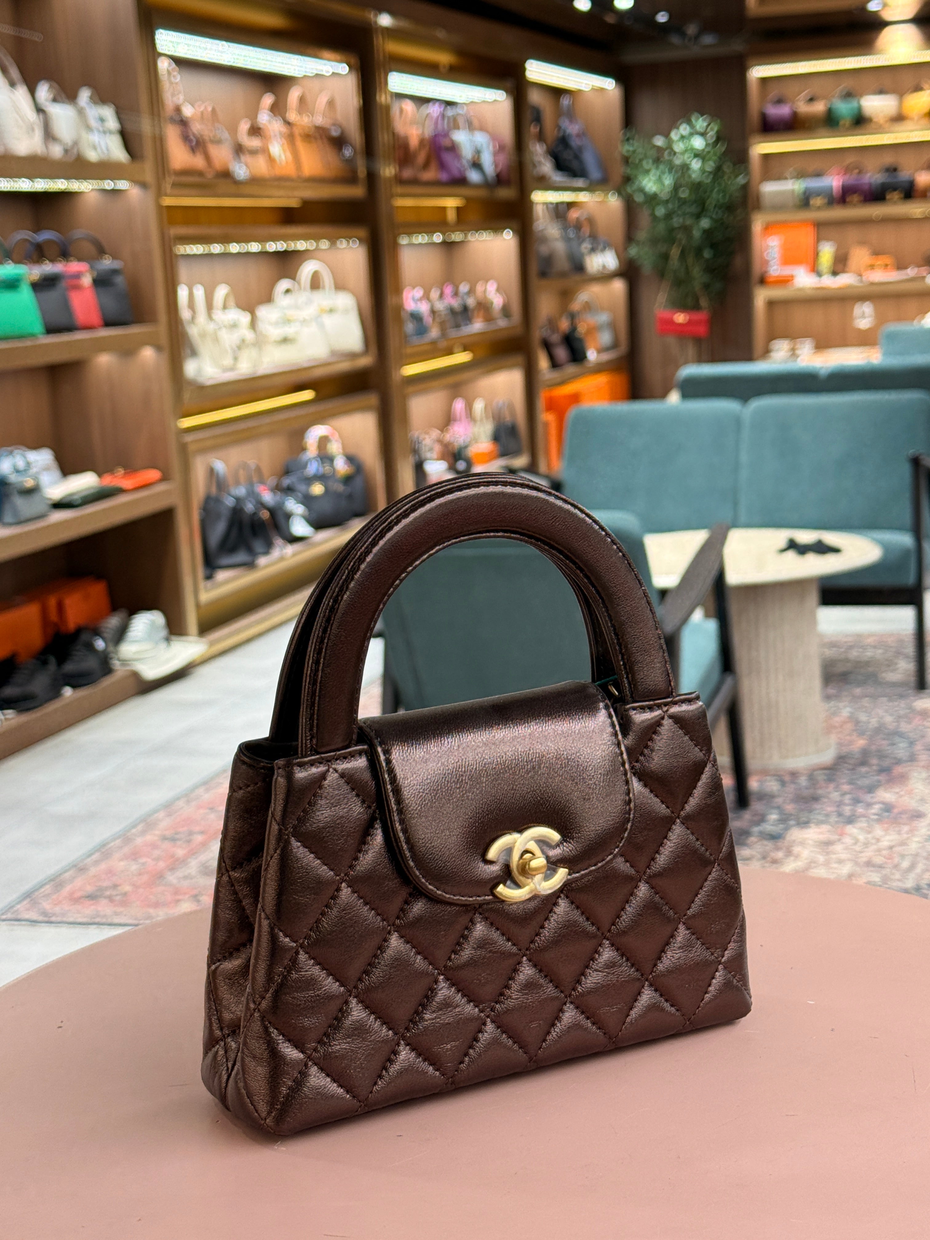 Chanel | Coco Handle Bag – Lambskin – Brown – Gold Hardware
