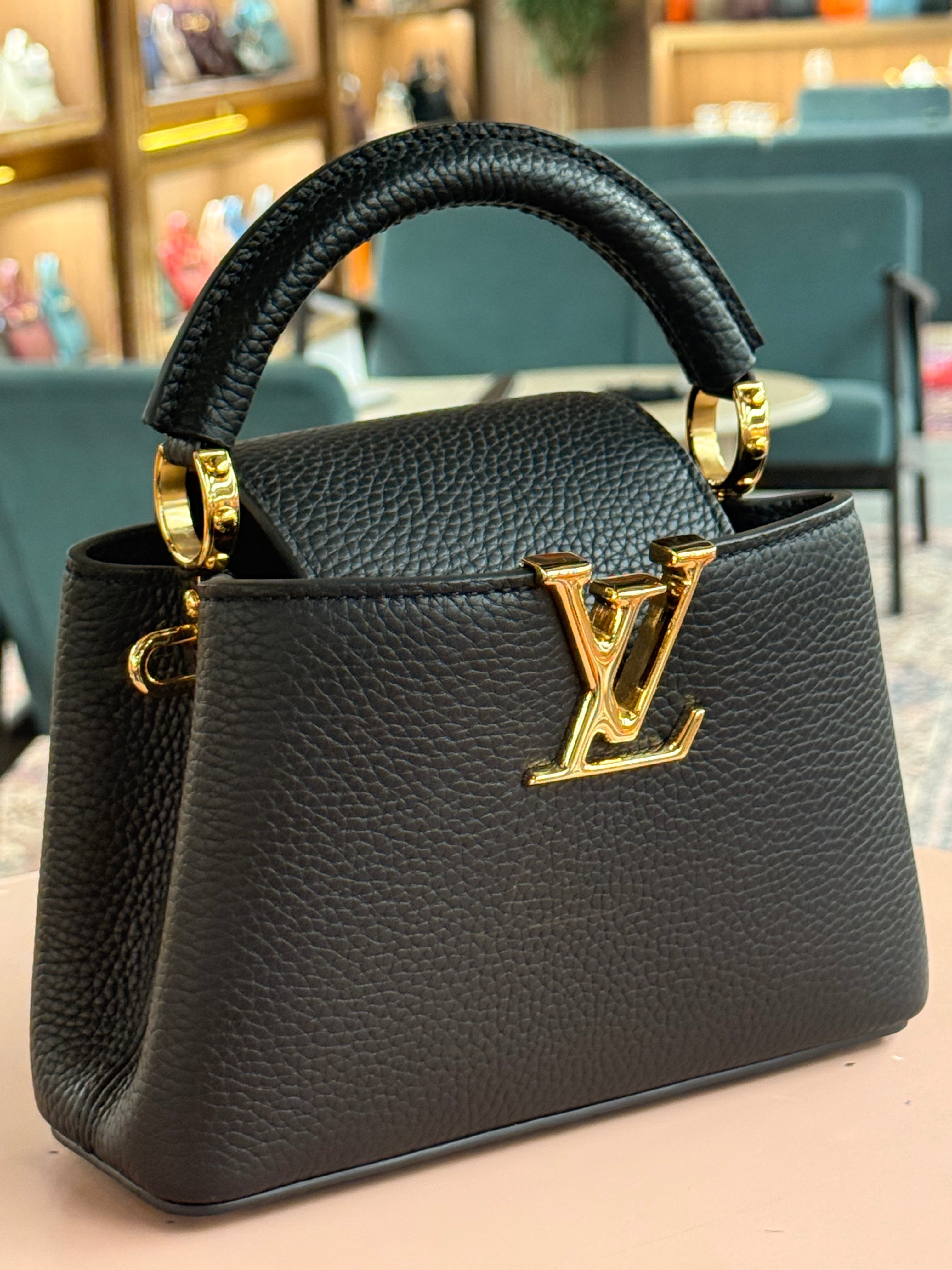 Louis Vuitton | Capucines (Mini) – Leather – Black – Gold Hardware