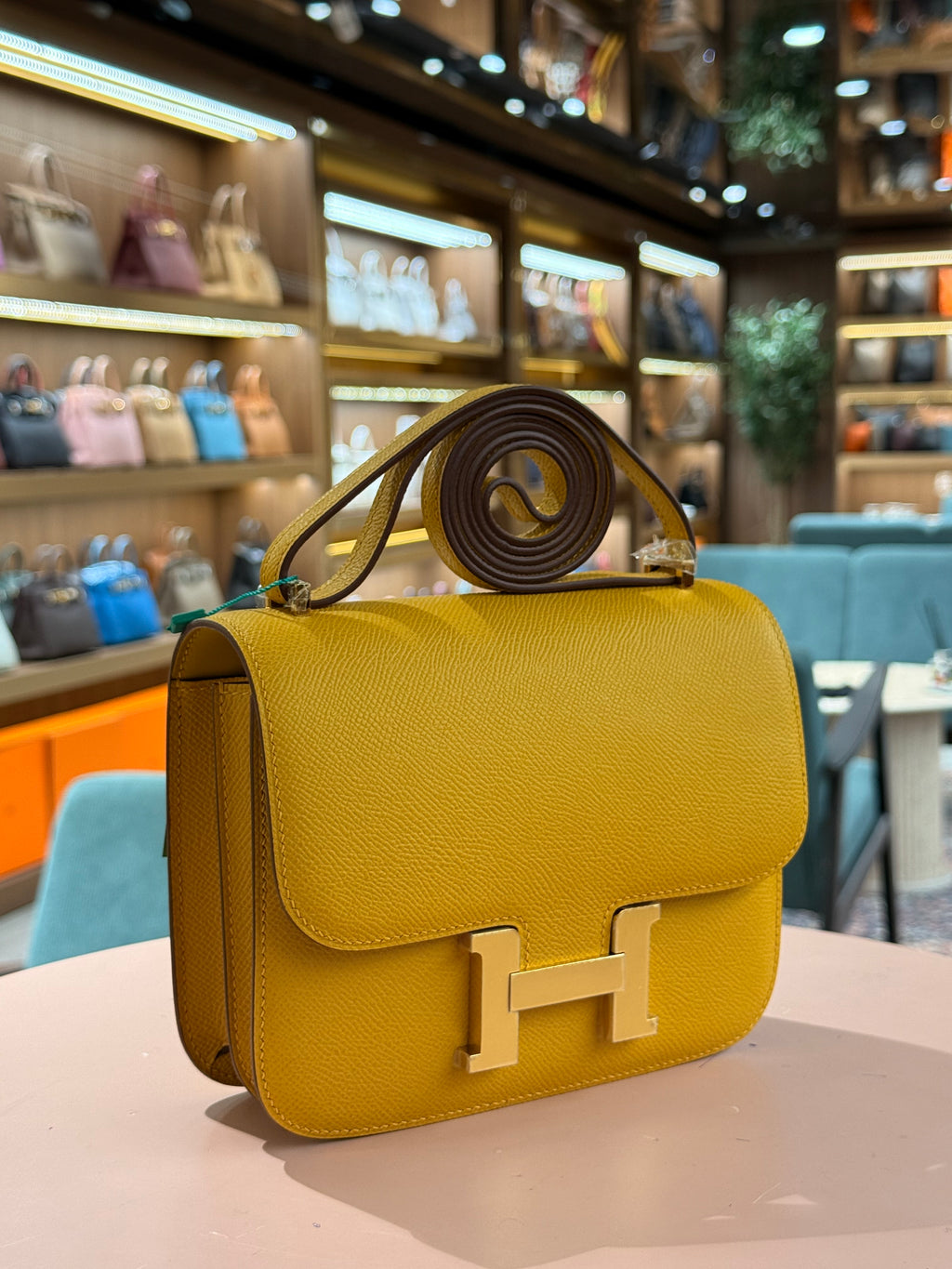 Hermes | Constance (18) – Epsom – Jaune – Gold Hardware