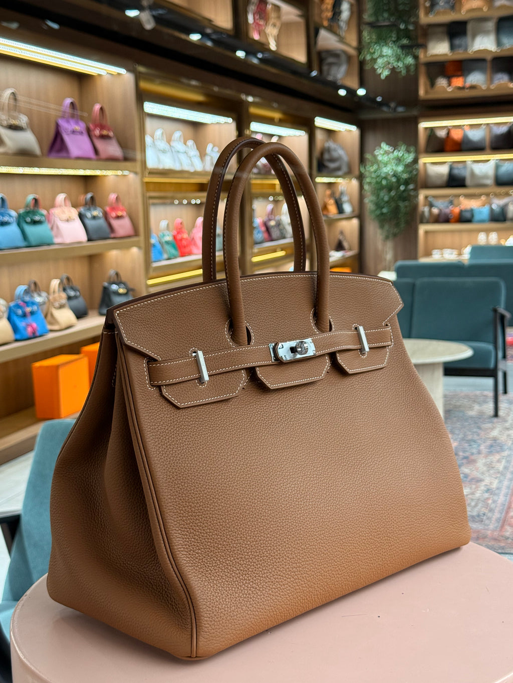Hermes | Birkin (35) – Togo – Gold – Palladium Hardware