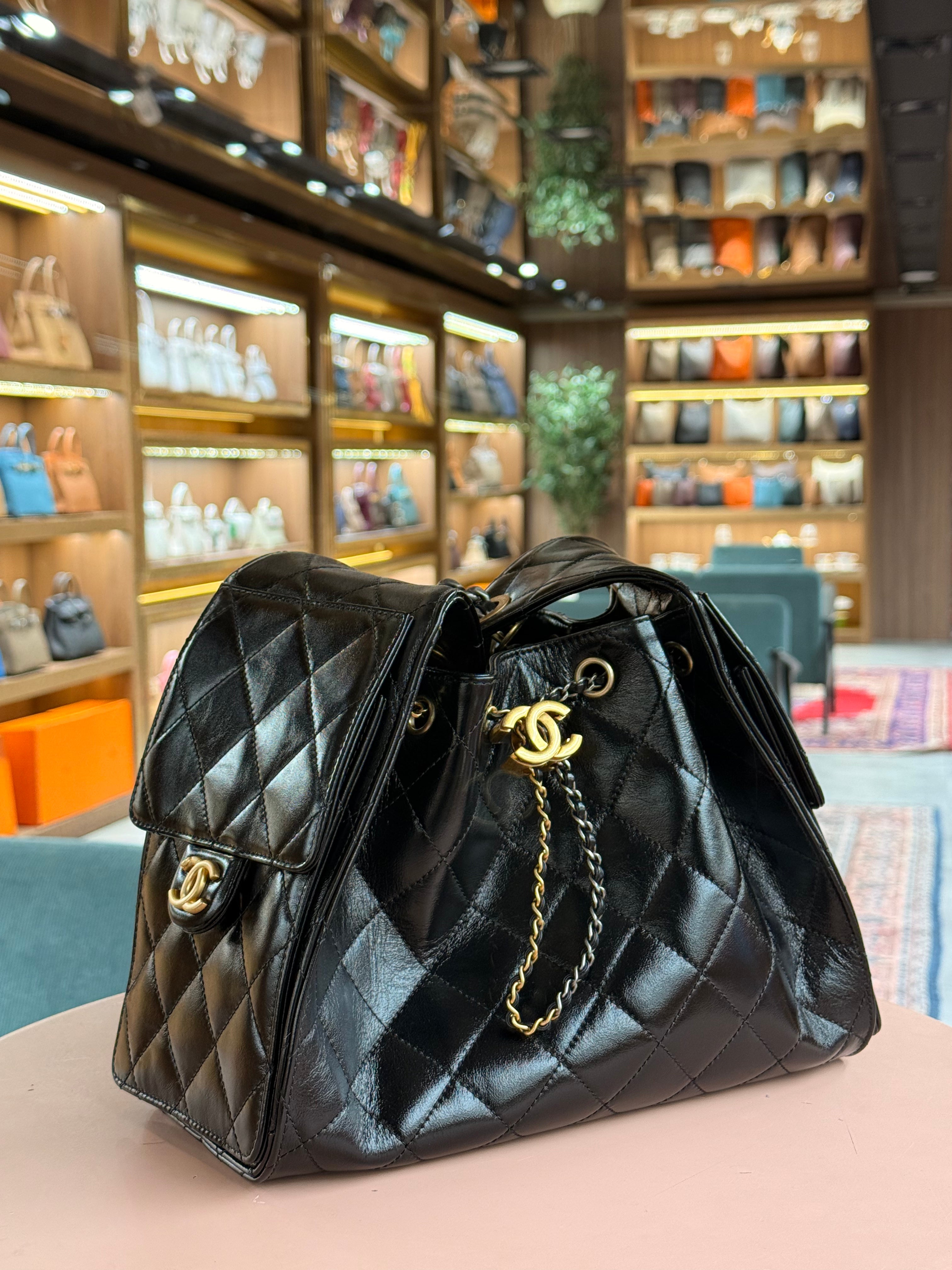 Chanel | Coco Handle Bag (Small) – Lambskin – Black – Gold Hardware