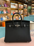 Hermes | Birkin (25) – Togo – Black – Palladium Hardware