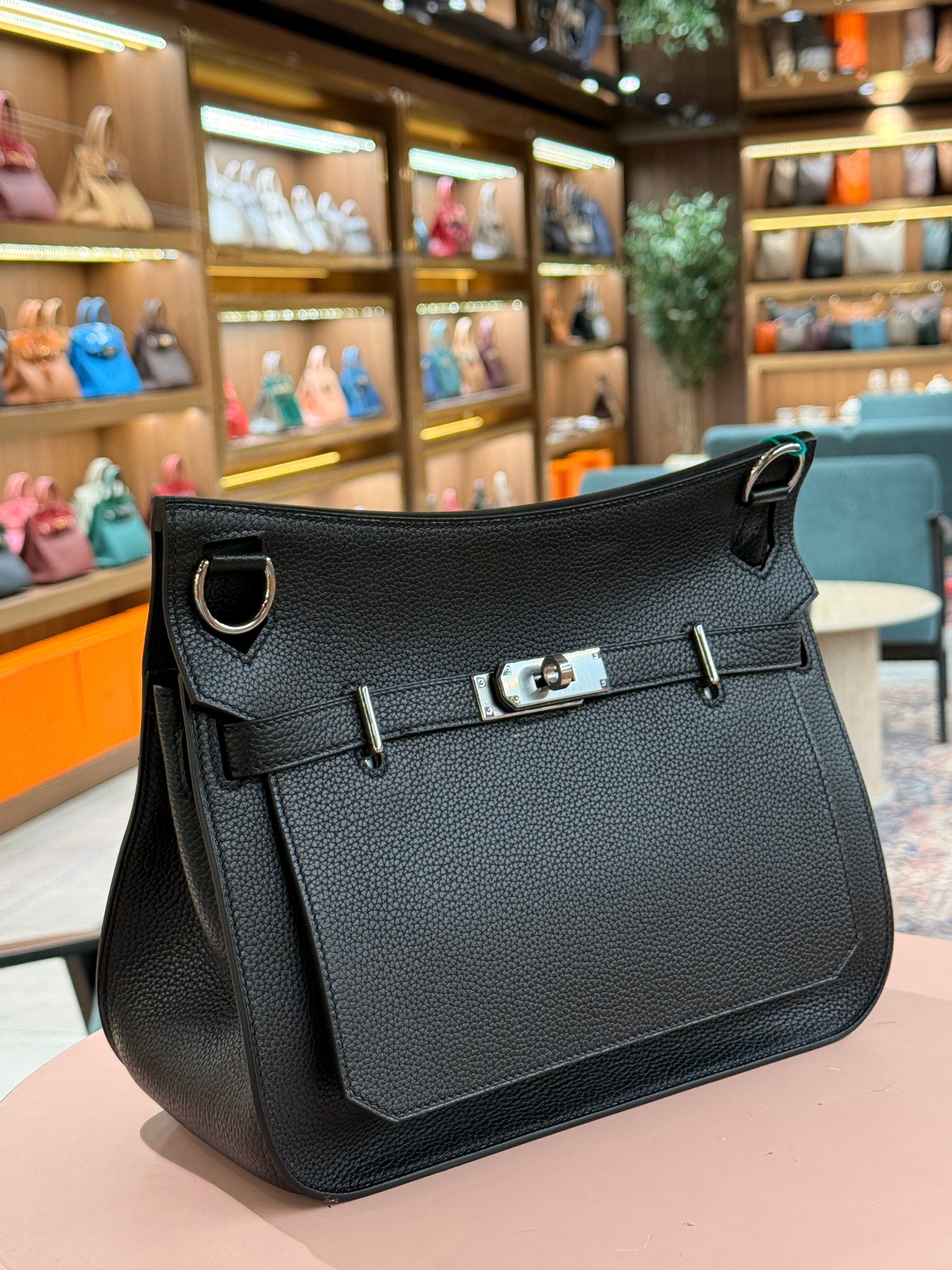 Hermes | Jypsiere (28) – Togo – Black – Palladium Hardware