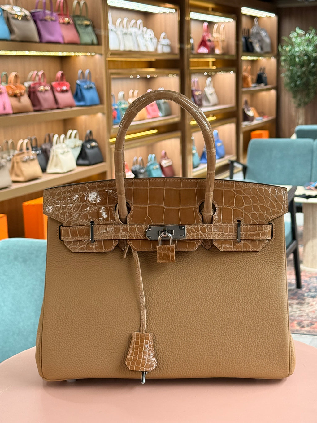 Hermes | Birkin-Touch (30) – Togo – Gold – Palladium Hardware