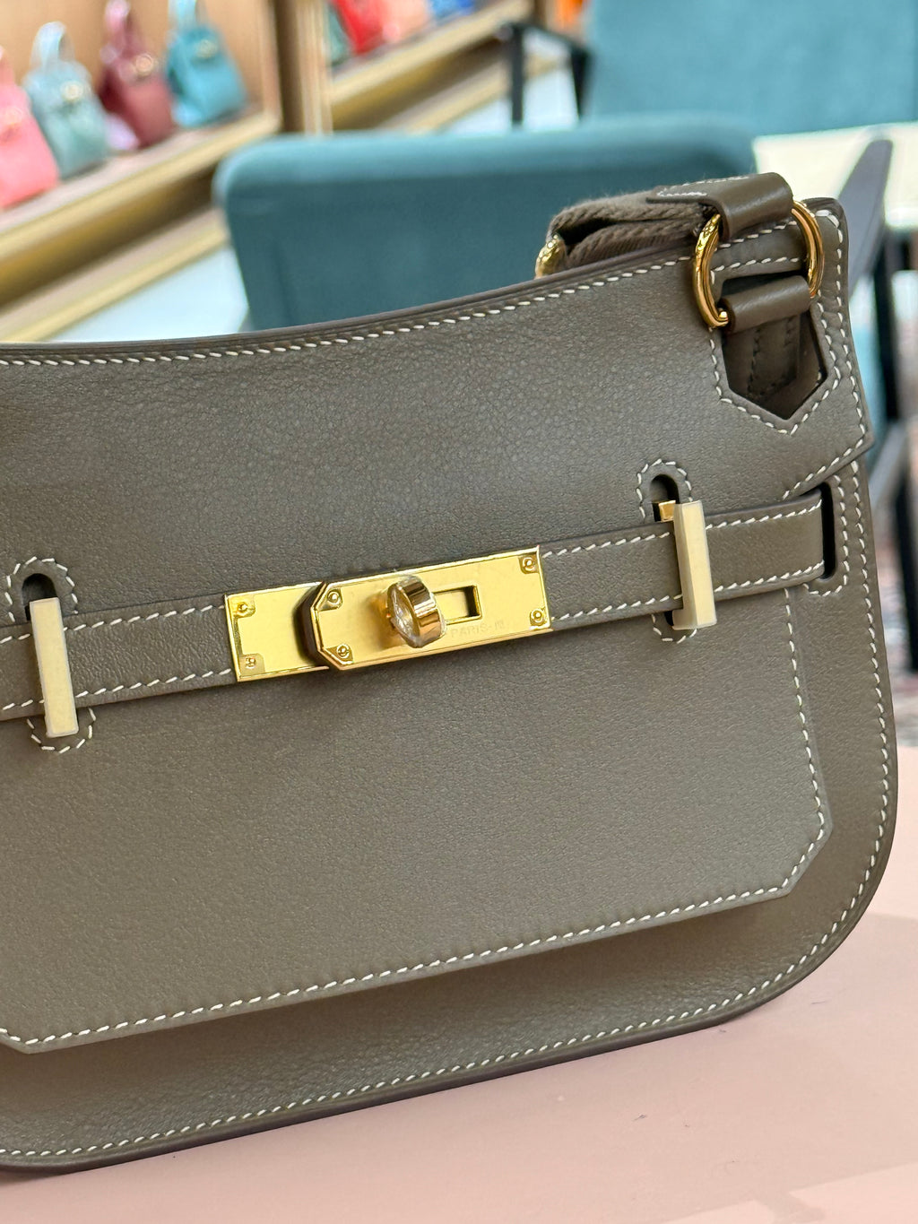 Hermes | Jypsiere (Mini) – Epsom – Gris Tourterelle – Gold Hardware