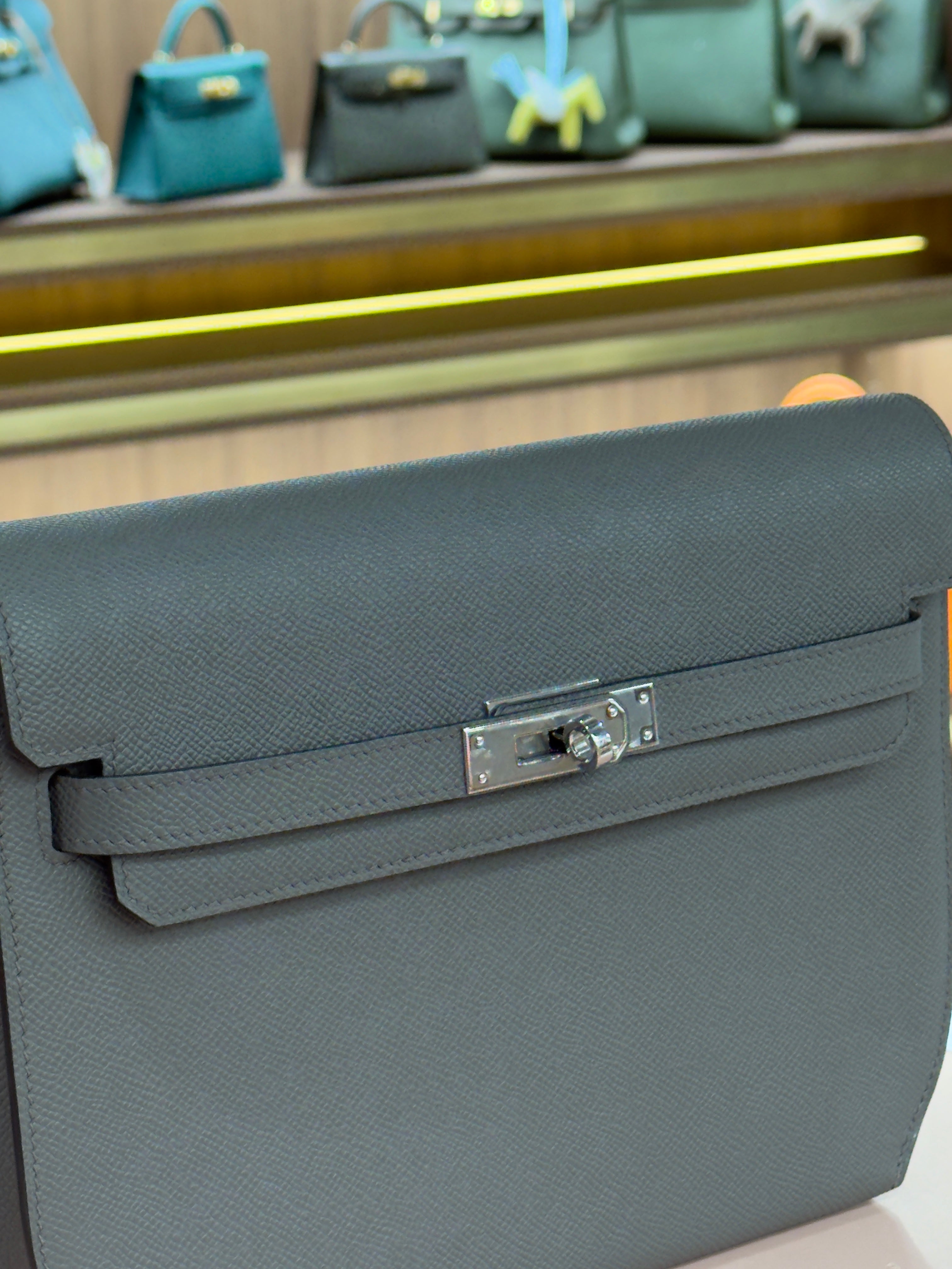 Hermes | Kelly Depeche – Epsom – Gris Tourterelle – Palladium Hardware