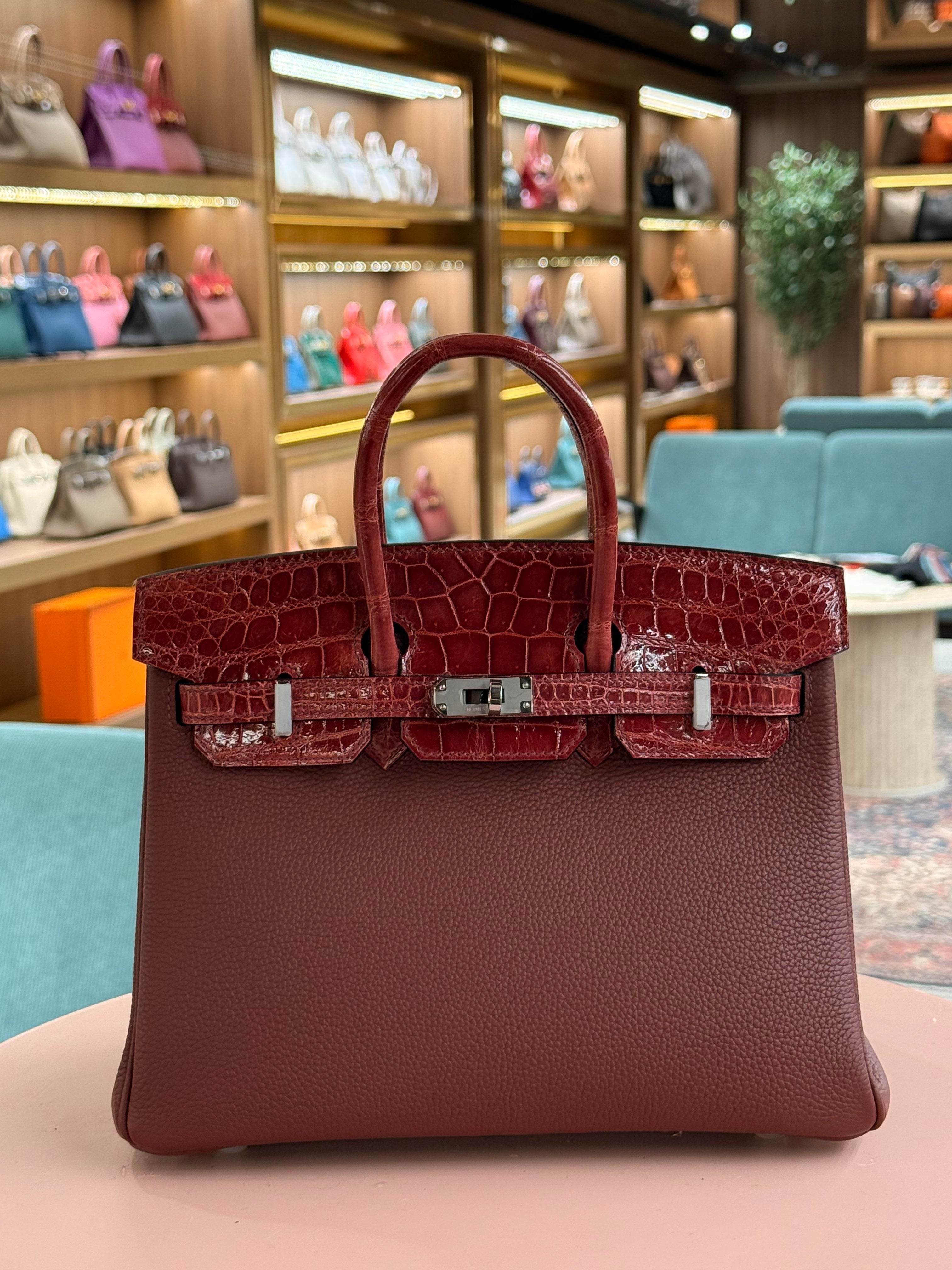 Hermes | Birkin Touch (25) – Togo – Rouge H – Palladium Hardware