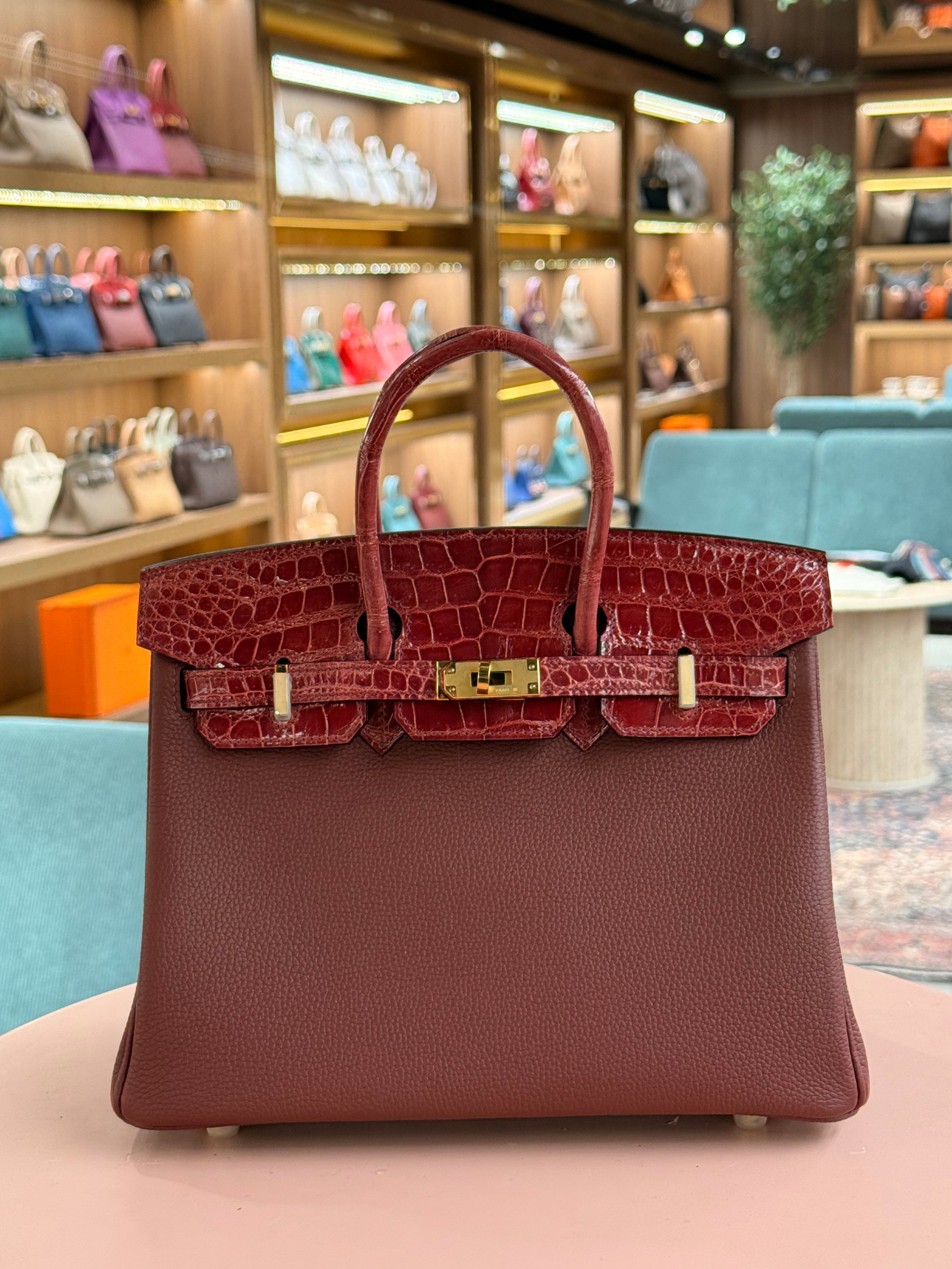 Hermes | Birkin Touch (25) – Togo – Rouge H – Gold Hardware