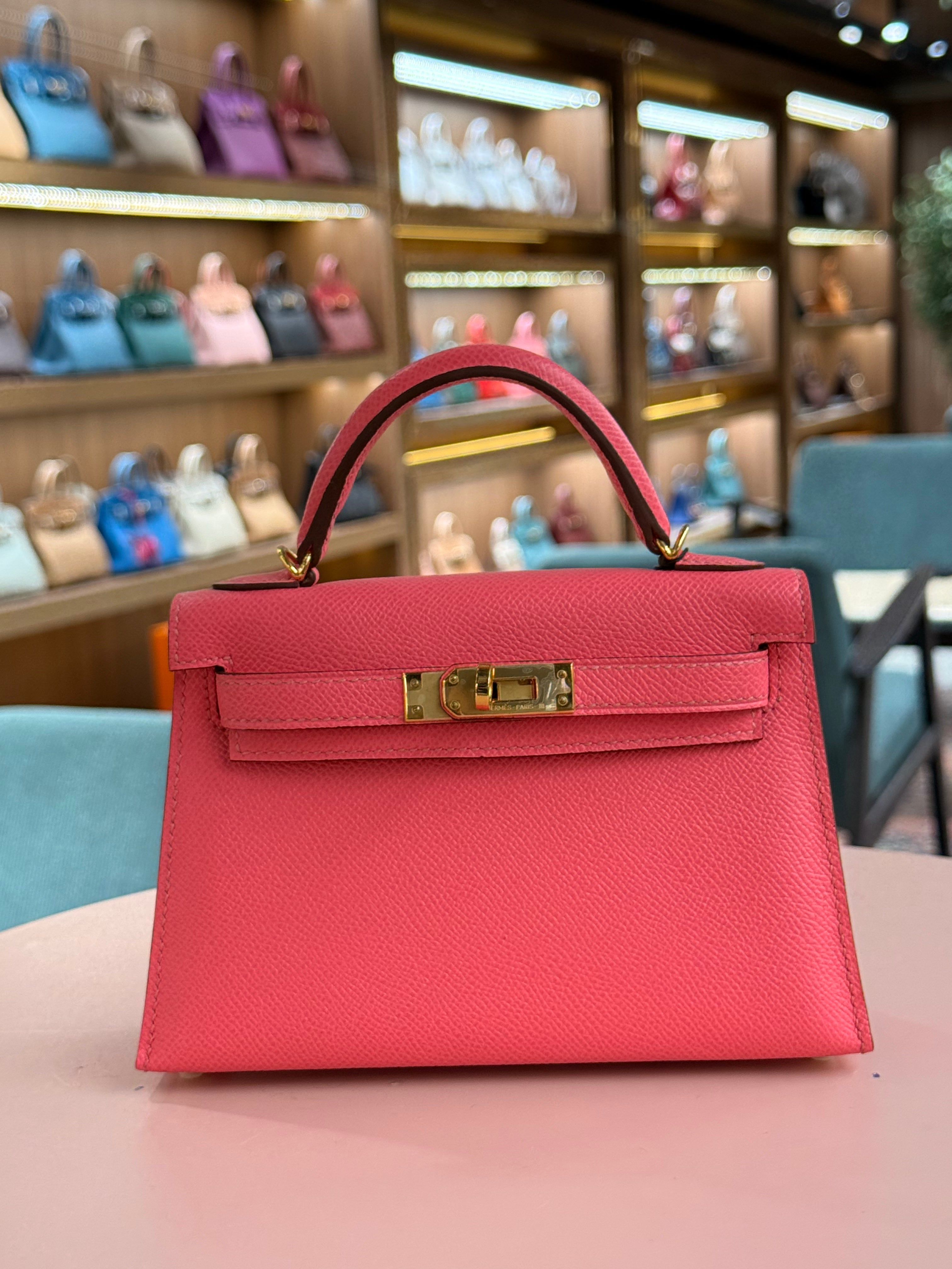 Hermes | Kelly (Mini) – Epsom – Rose Confetti – Gold Hardware