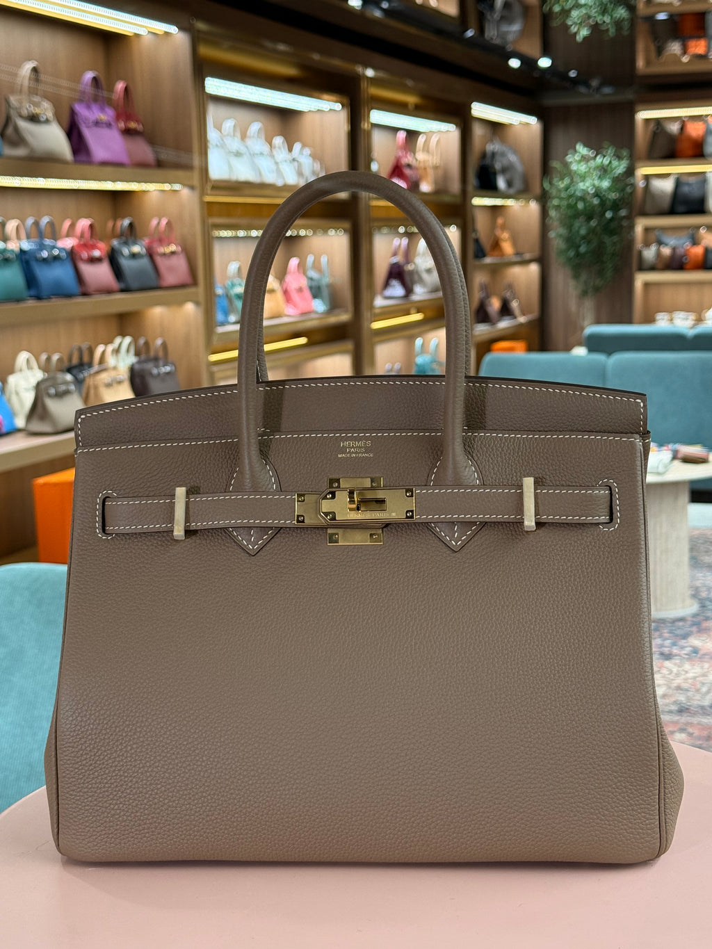 Hermes | Birkin (30) – Togo – Etoupe – Gold Hardware