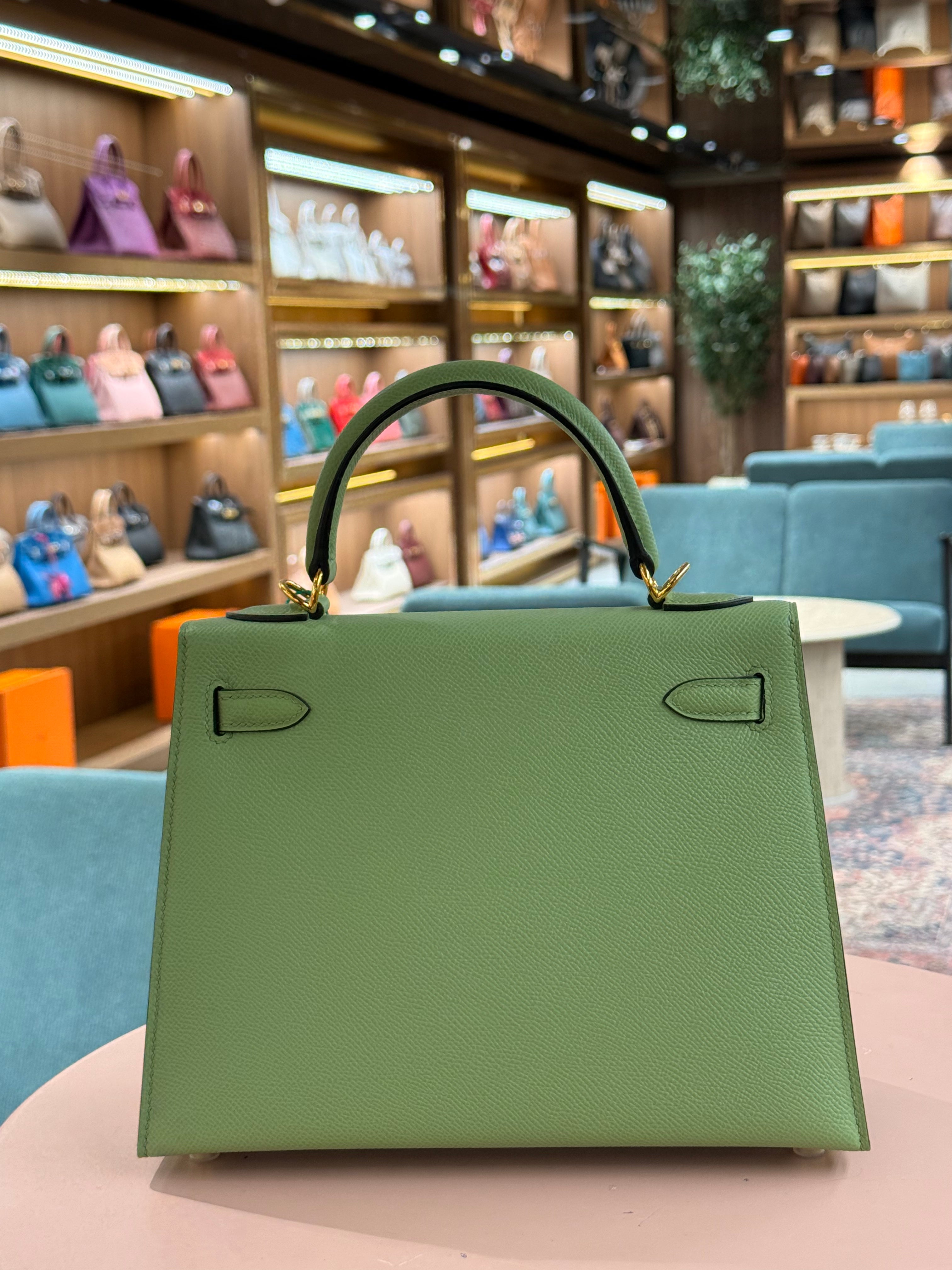 Hermes | Kelly (25) – Epsom – Vert Veronese – Gold Hardware