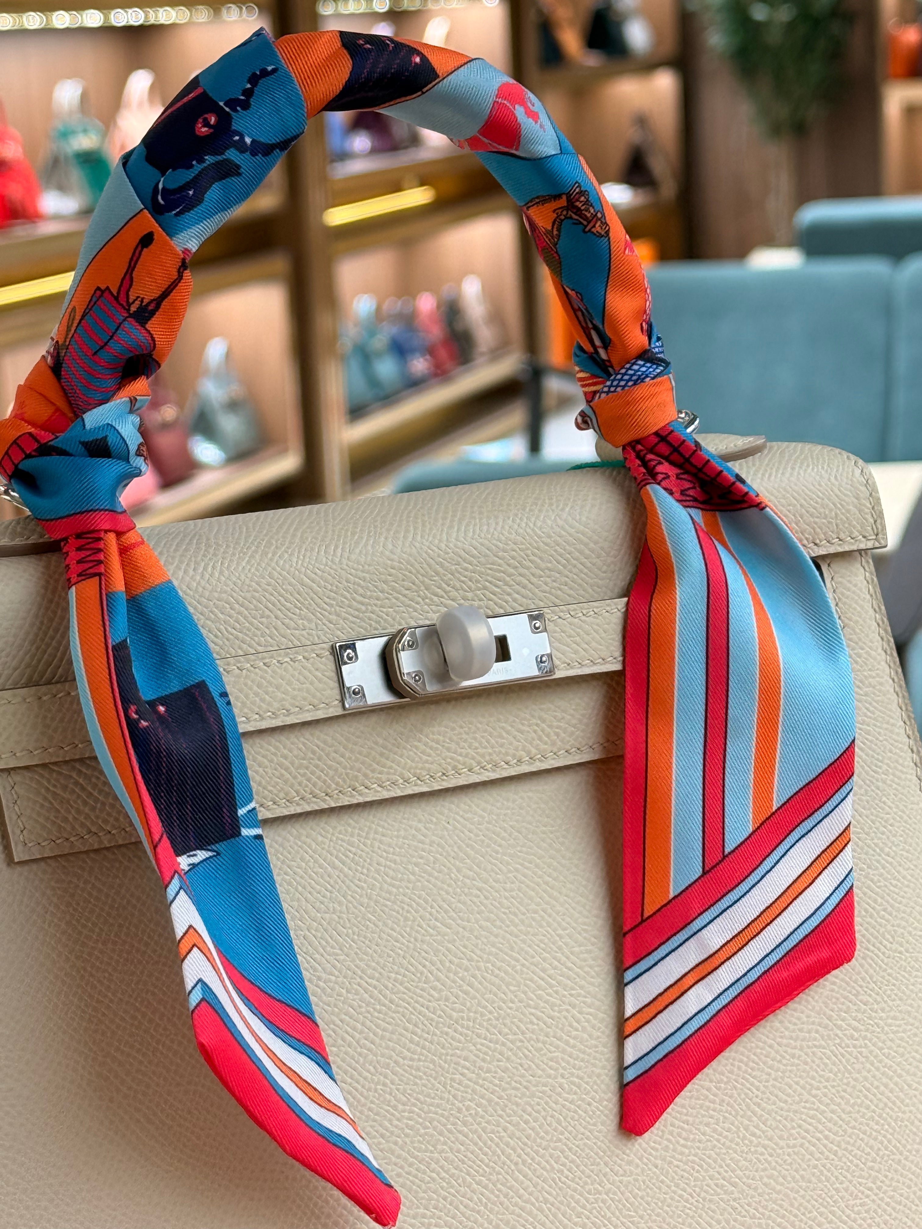 Hermes | Kelly (25) – Epsom – Cream – Palladium Hardware