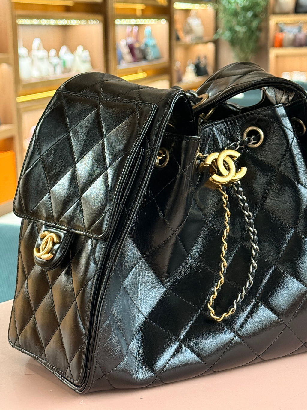 Chanel | Coco Handle Bag (Small) – Lambskin – Black – Gold Hardware