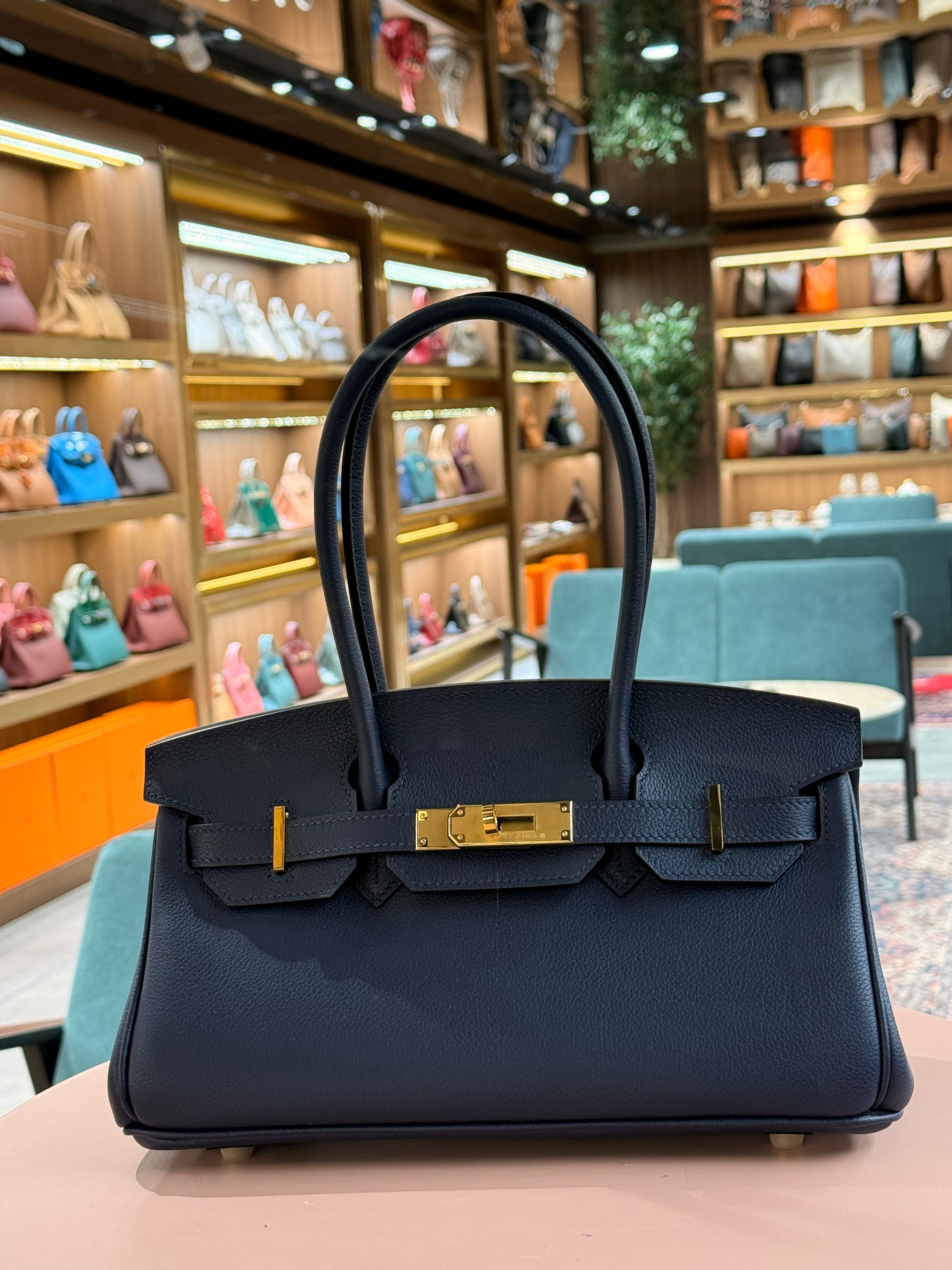 Hermes | Birkin (42) – Togo – Navy – Gold Hardware