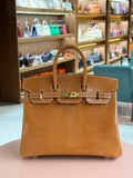 Hermes | Birkin (25) – Lizard – Gold – Gold Hardware