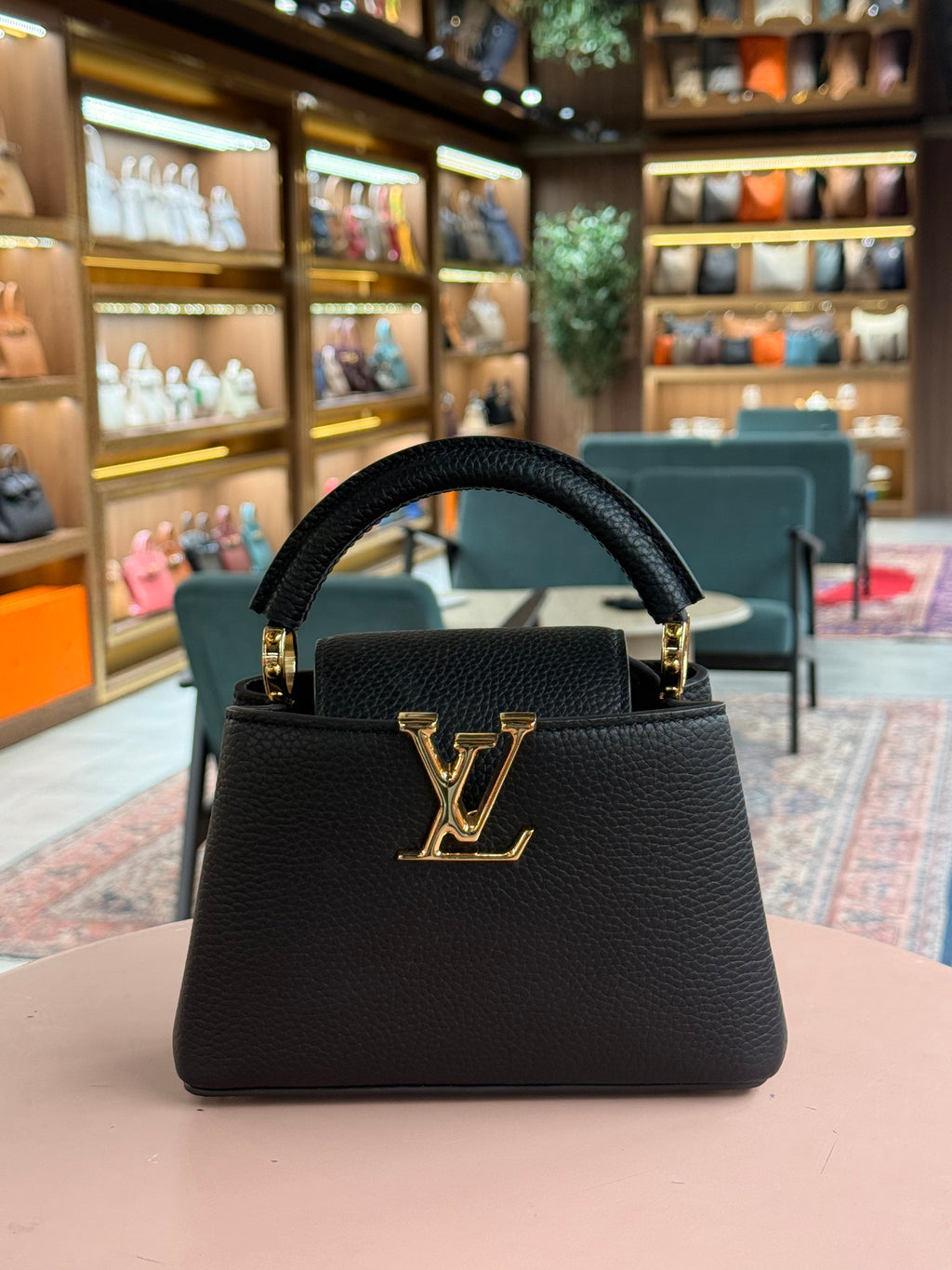 Louis Vuitton | Capucines (Mini) – Leather – Black – Gold Hardware